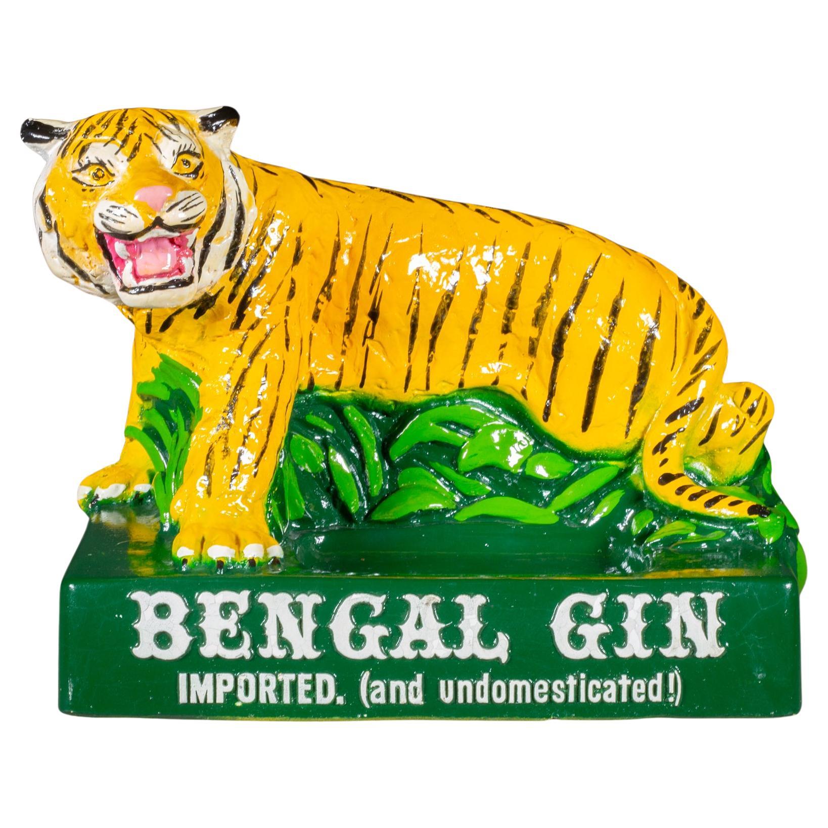 Espositore per bottiglie pubblicitarie di gin del Bengala della metà del secolo scorso c.1950 in vendita
