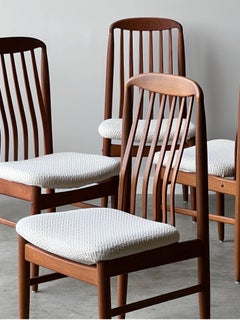 Mid-Century Benny Linden Dining Chairs - Set of Six