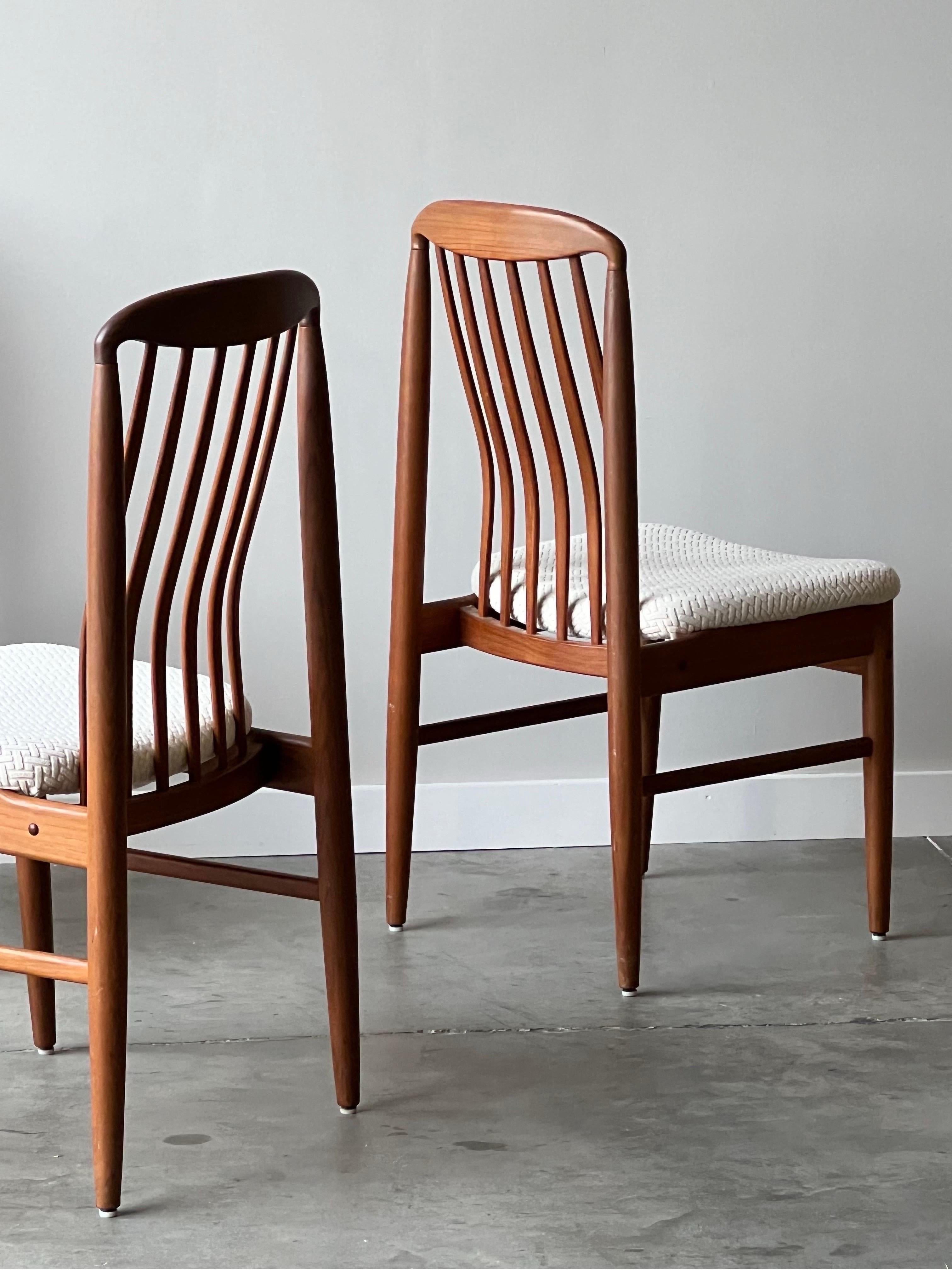 Danish Mid-Century Benny Linden Dining Chairs - Set of Six For Sale