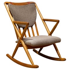 Mid-century Benny Linden Teak Rocking Chair c.1960