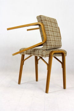 Mid-Century Bent Plywood Stools from Drevopodnik Holesov, 1960s, Set of 2