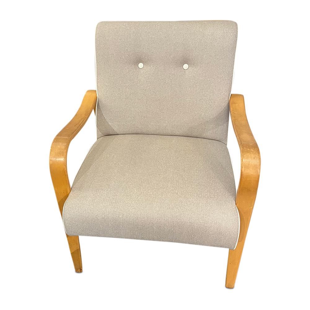 Mid-Century Modern Mid-Century Bent Wood Arm Lounge Chair Designed by Thonet, 1960’s circa