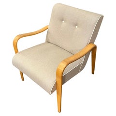 Mid-Century Bent Wood Arm Lounge Chair Designed by Thonet, 1960’s circa