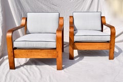 Taylor Ramsey Bentwood Lounge Chairs in the manner of Thonet, Pair