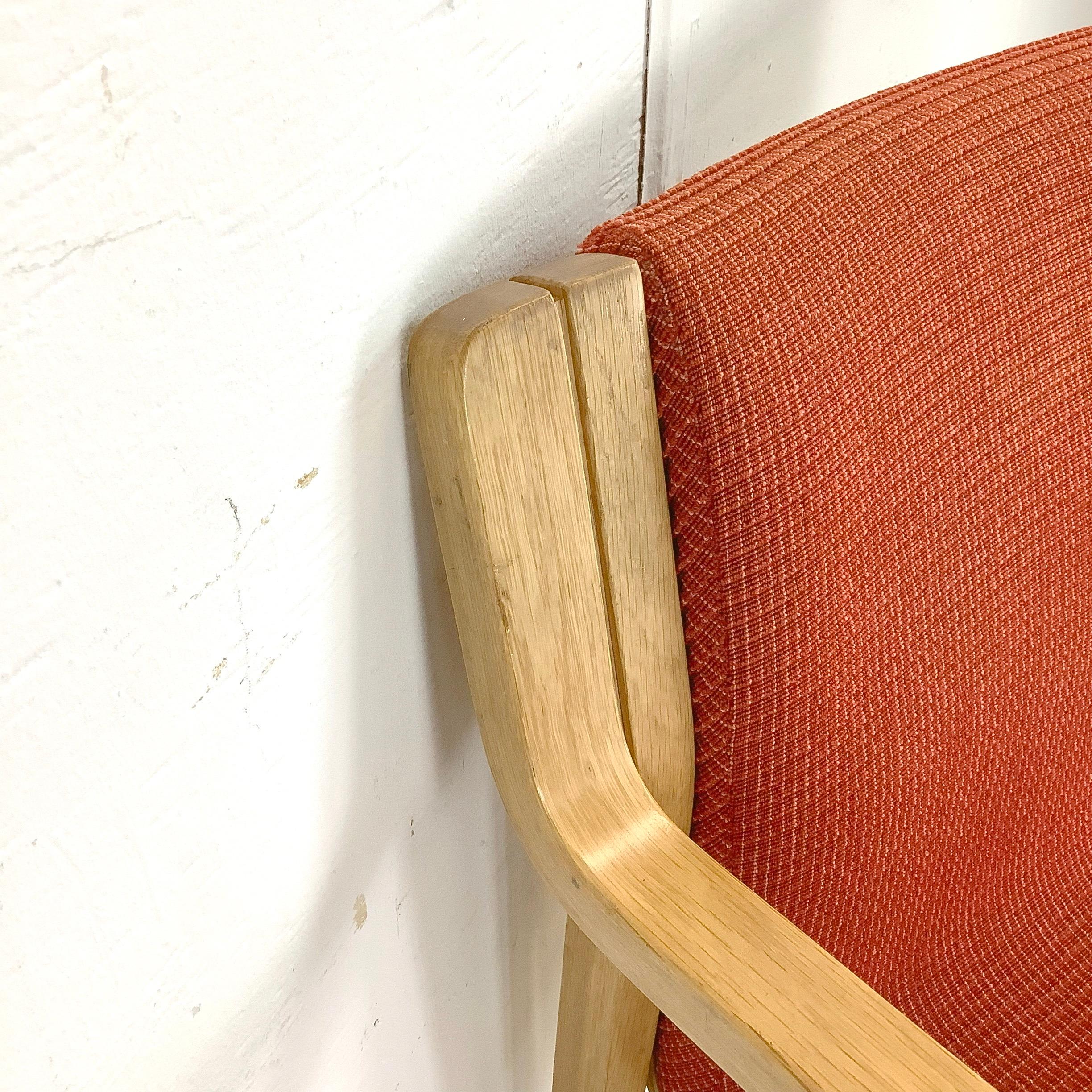 Poltrona in legno di bengala della metà del secolo scorso Attr. Alvar Aalto per Stendig in vendita 5