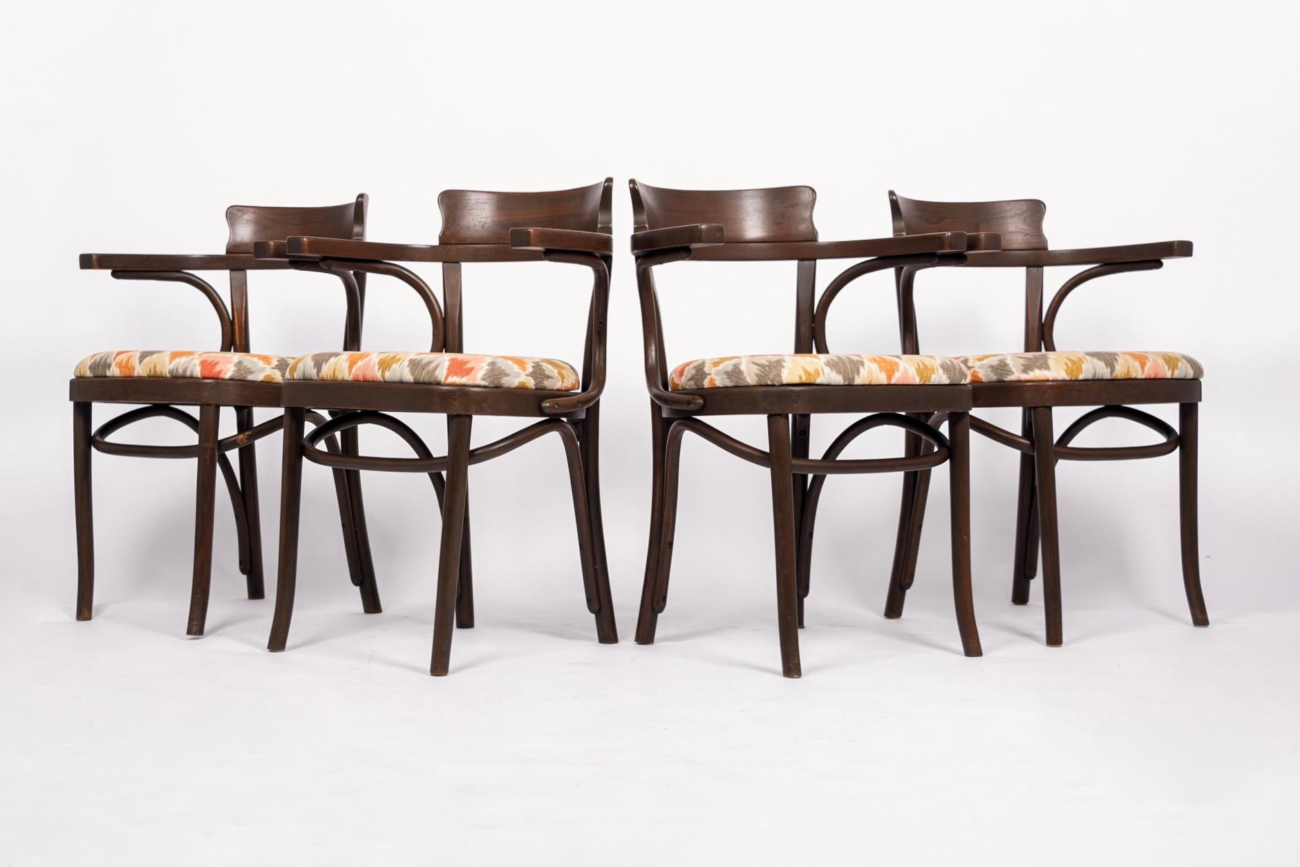 Mid-Century Modern Mid Century Bentwood Cafe Chairs in the Style of J&J Kohn For Sale