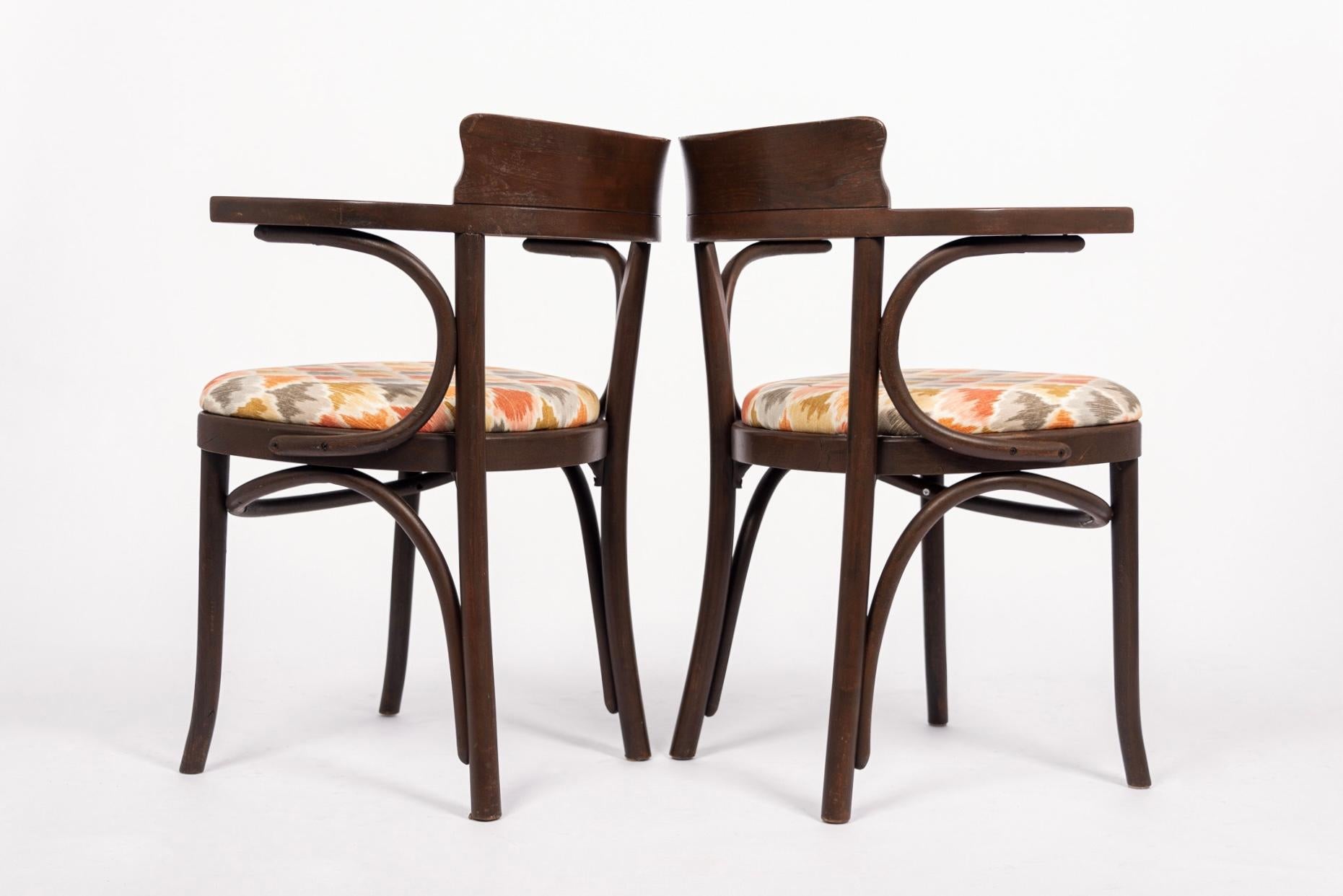 Mid Century Bentwood Cafe Chairs in the Style of J&J Kohn For Sale 2