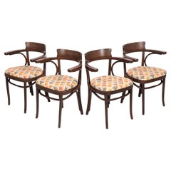 Cafe-Stühle aus Bugholz aus der Mitte des Jahrhunderts im Stil von J&J Kohn