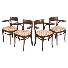 Mid Century Bentwood Cafe Dining Chairs in the Style of J&J Kohn