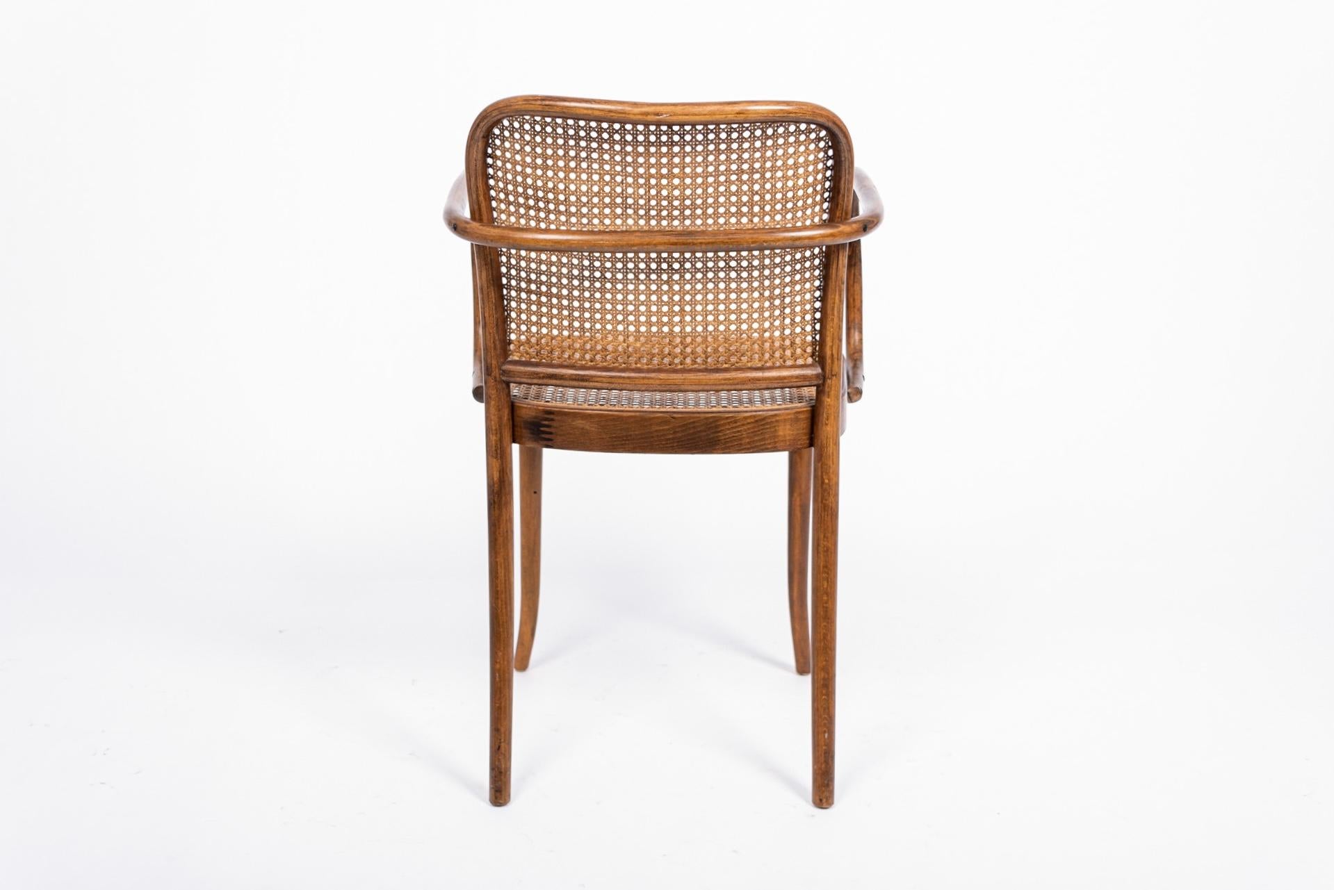 Mid-Century Modern Midcentury Bentwood & Cane Cafe Chair by Joseph Hoffman for Stendig