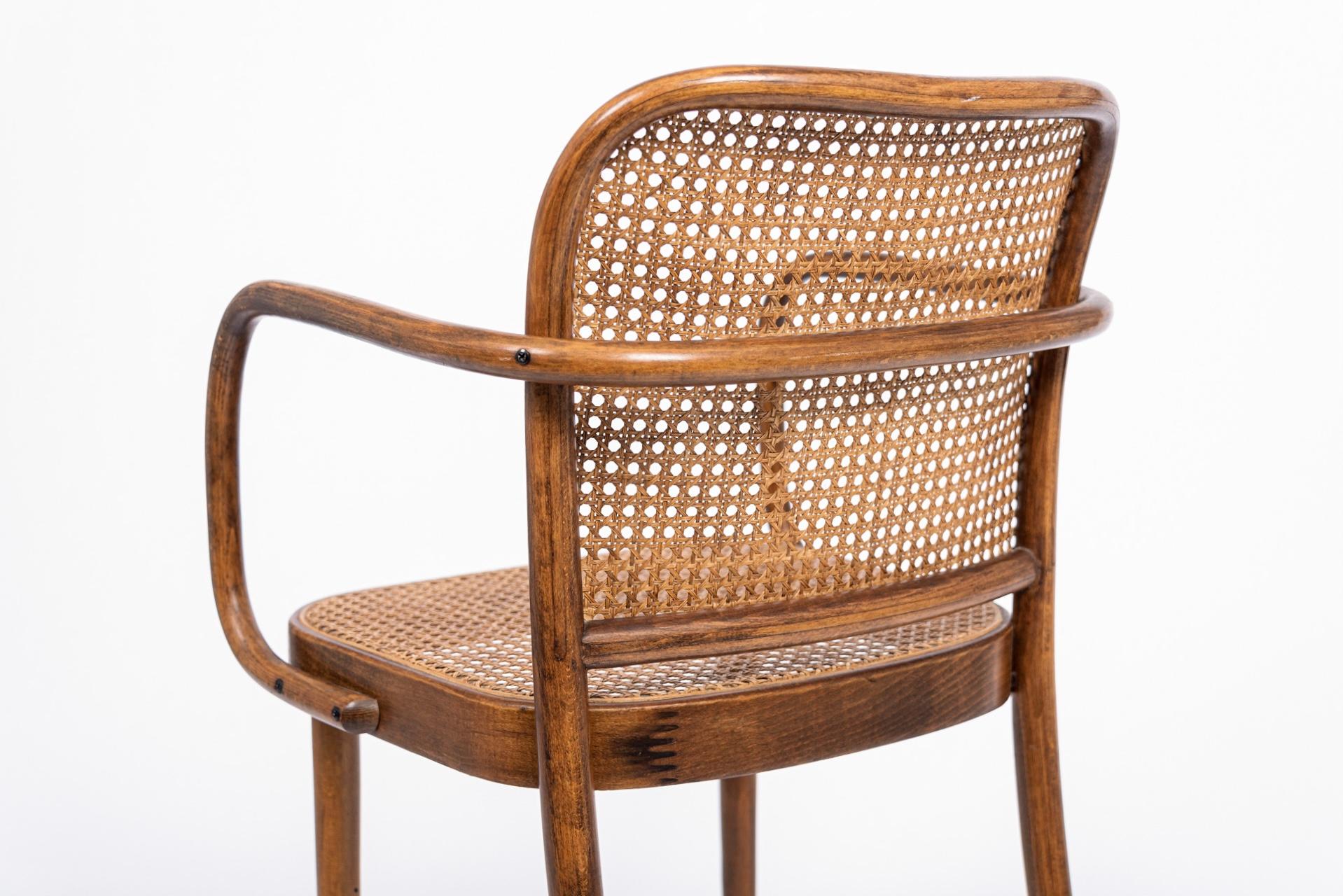 20th Century Midcentury Bentwood & Cane Cafe Chair by Joseph Hoffman for Stendig