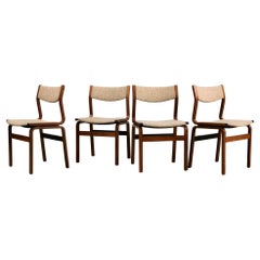 Mid-Century-Sessel aus Bugholz in gebeizter Buche mit Wollpolsterung