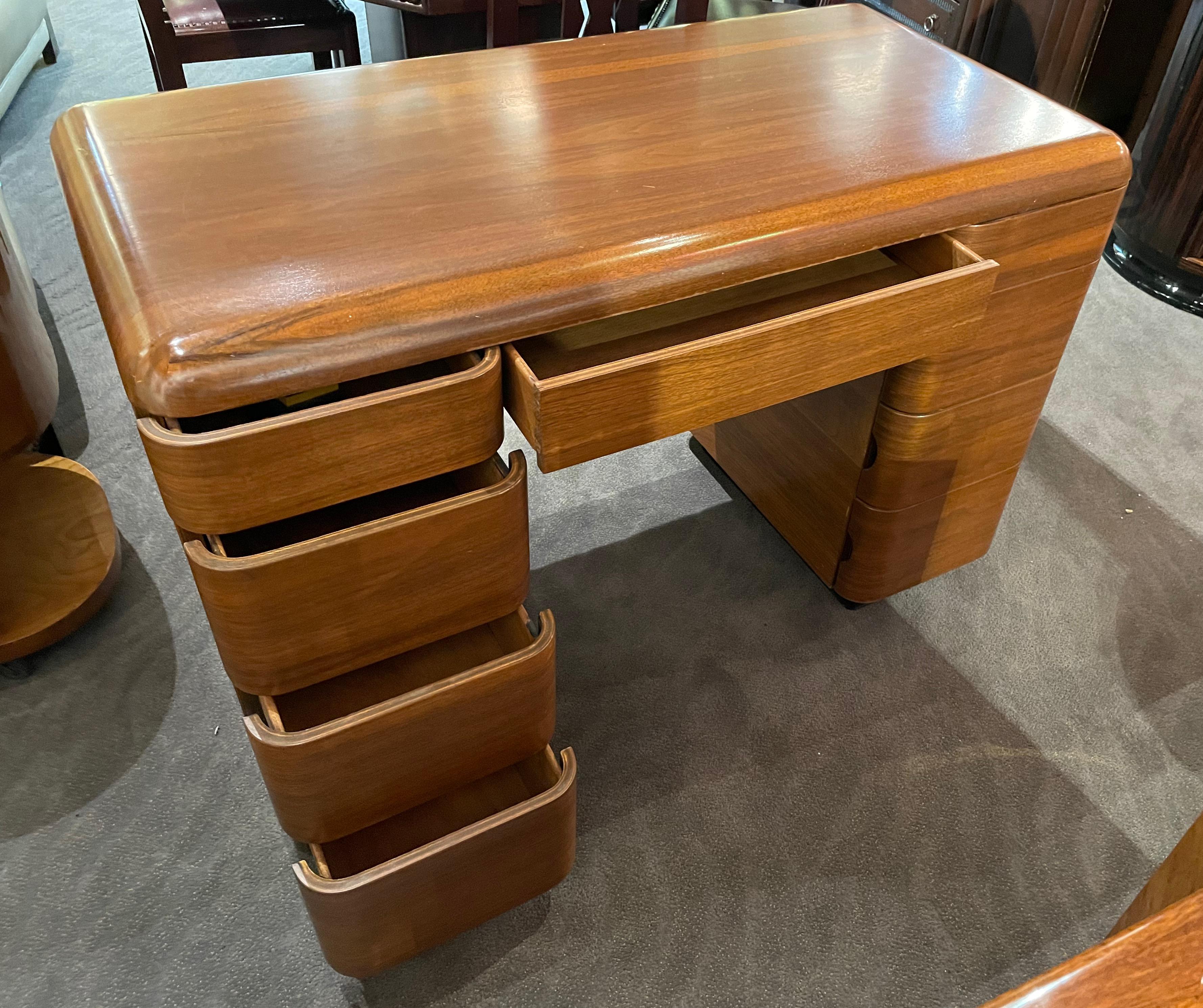 Mid-Century Modern Mid Century Bentwood Desk by Paul Goldman for Plymold 1946 For Sale
