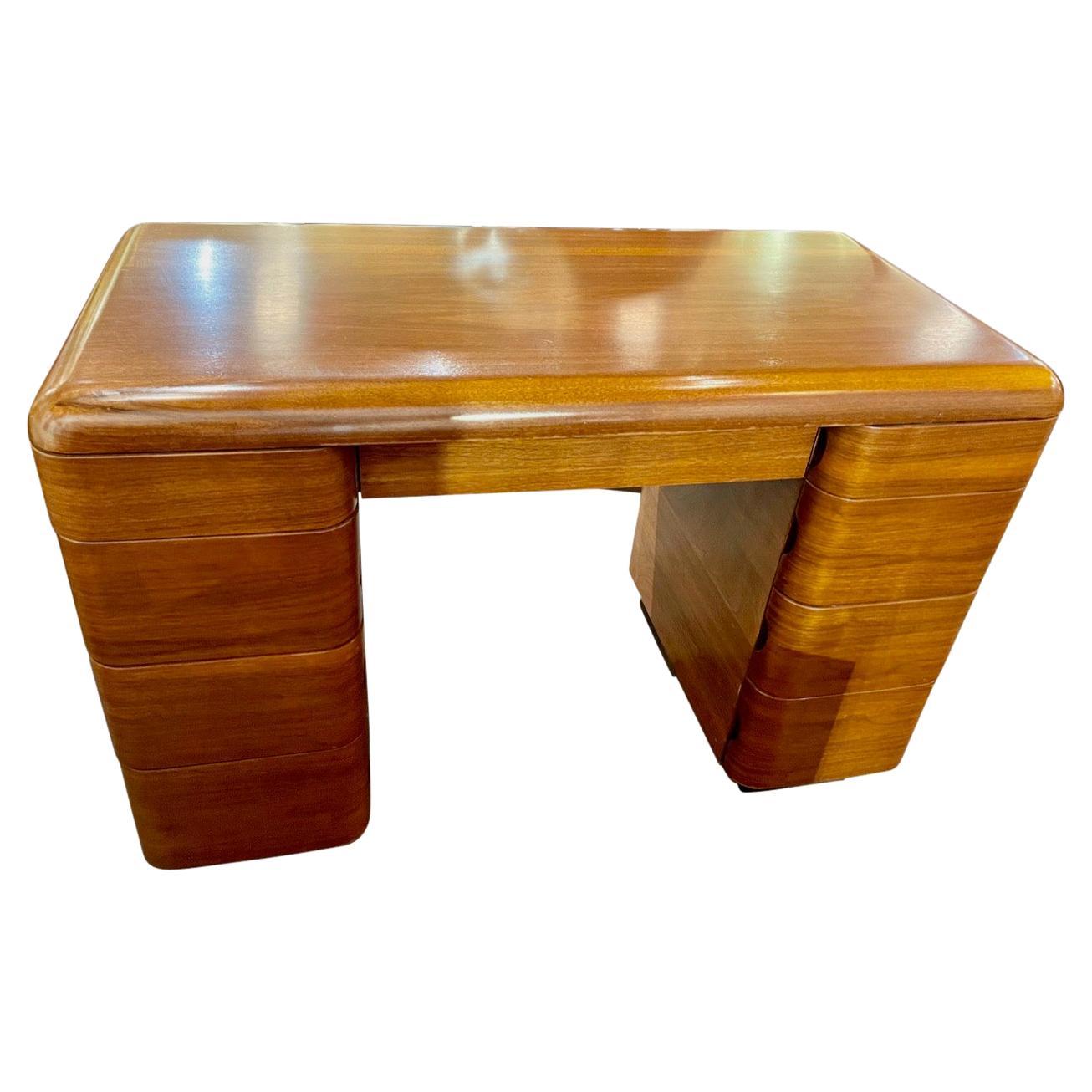 Mid Century Bentwood Desk by Paul Goldman for Plymold 1946 For Sale