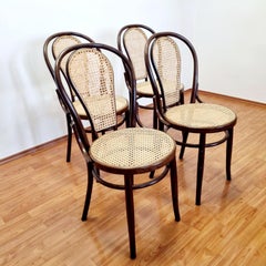 Mid Century Bentwood Dining or Bistro Chairs in Thonet Style, Italy 80s