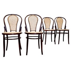 Mid Century Bentwood Dining or Bistro Chairs in Thonet Style, Italy 80s