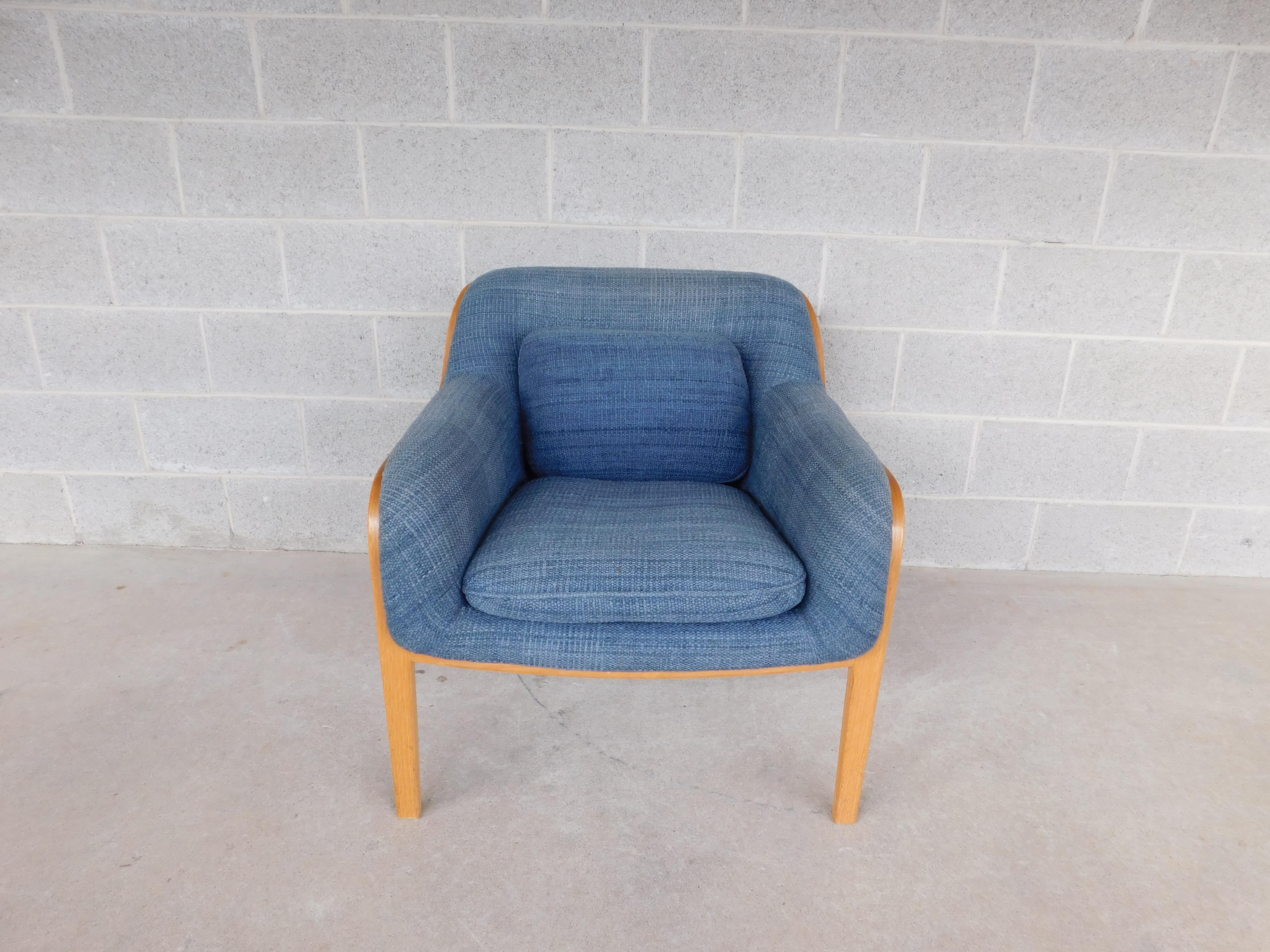 20th Century Midcentury Bentwood Lounge Chair by Bill Stephens for Knoll For Sale