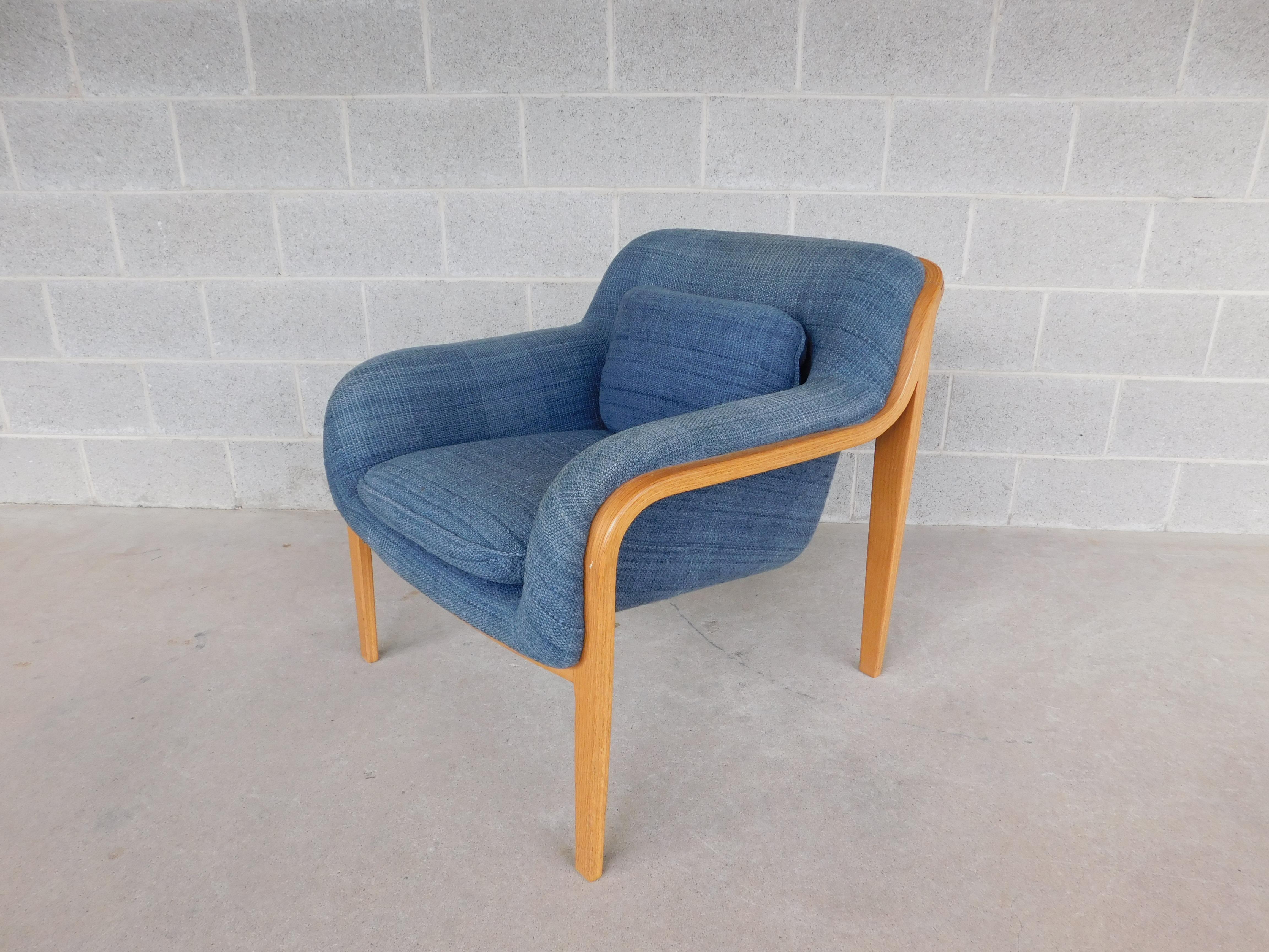 Midcentury Bentwood Lounge Chair by Bill Stephens for Knoll For Sale 1