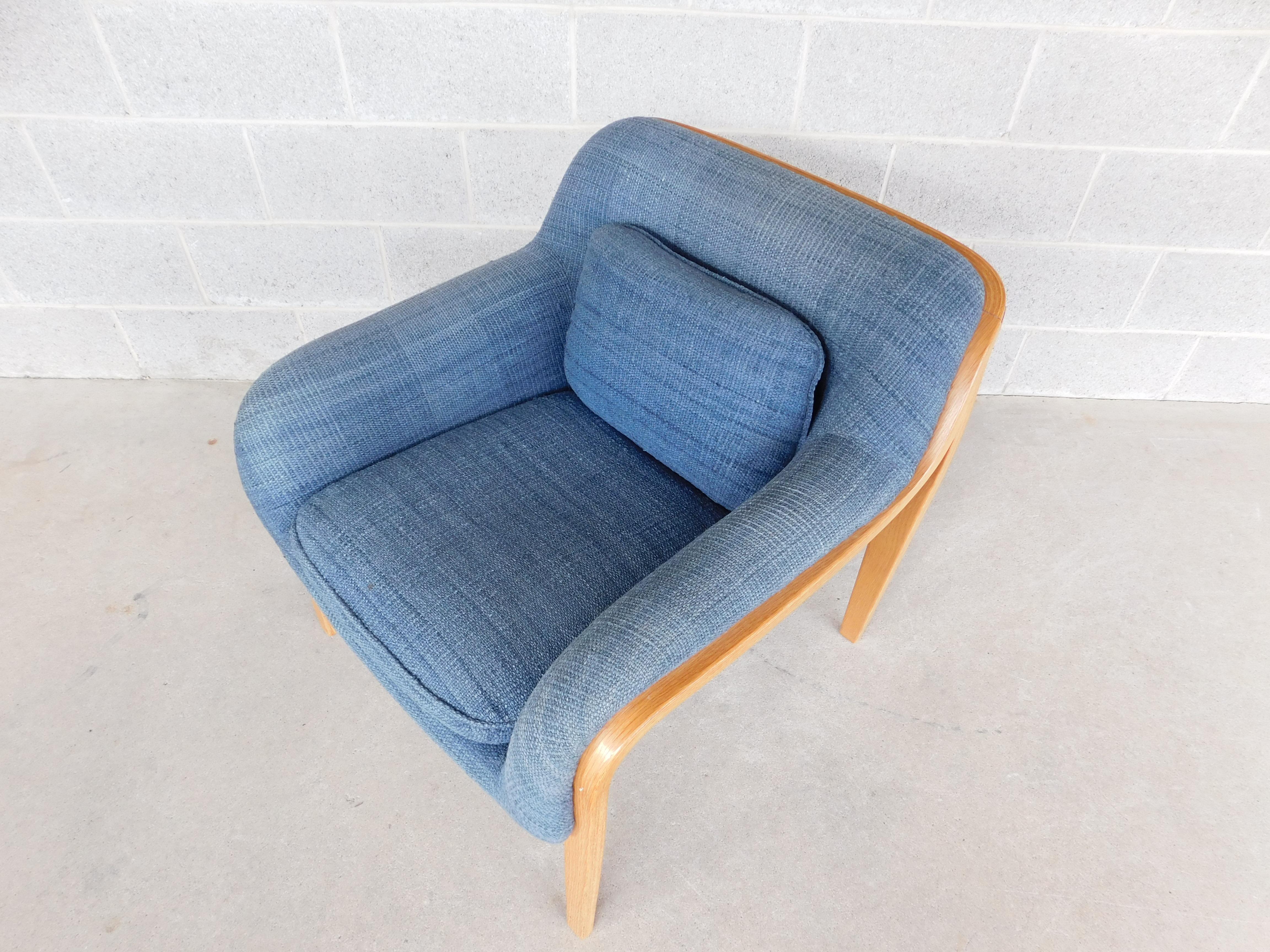Midcentury Bentwood Lounge Chair by Bill Stephens for Knoll For Sale 2