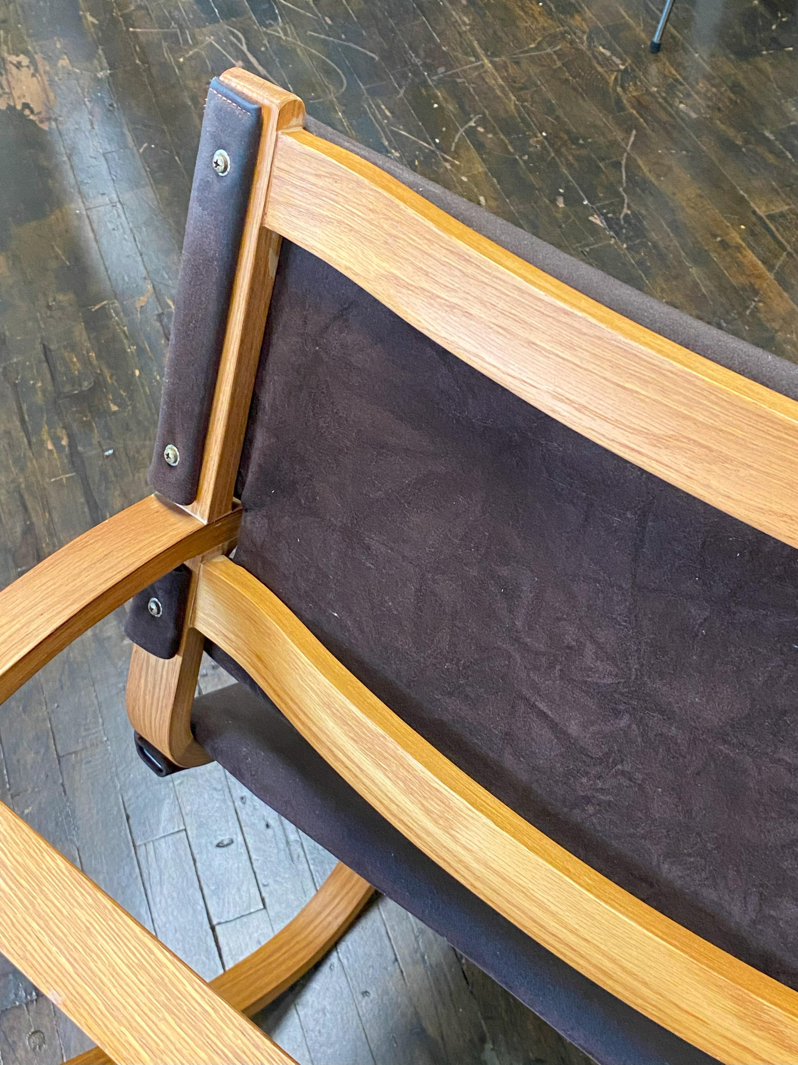 Mid-Century Bentwood Rocking Chair by Plycraft circa 1970 finales del siglo XX en venta