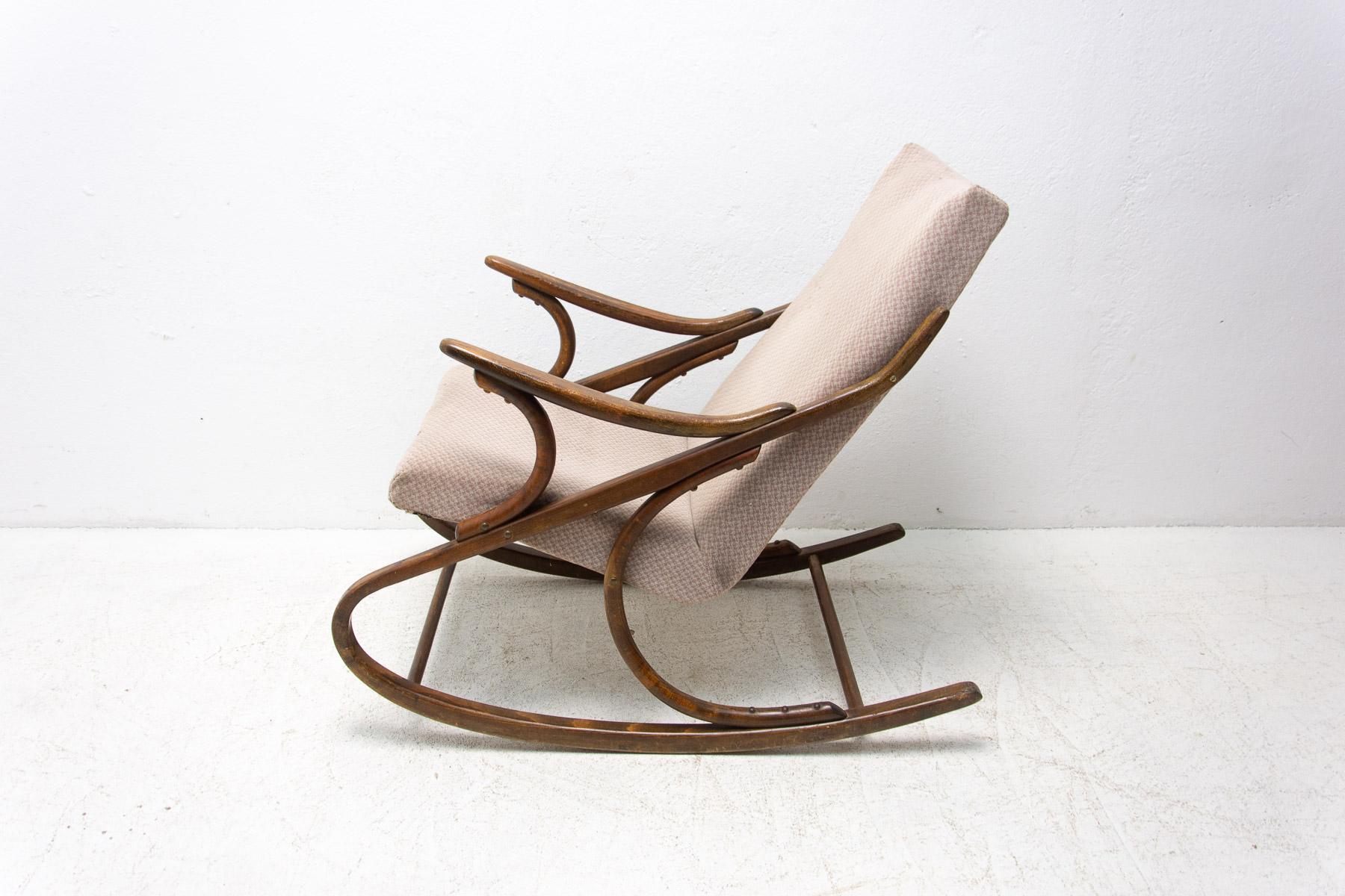 Mid-Century Modern Mid Century Bentwood Rocking Chair by Ton, Czechoslovakia, 1960's For Sale