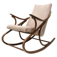 Mid Century Bentwood Rocking Chair by Ton, Czechoslovakia, 1960's