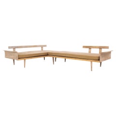 Mid Century Bentwood Sectional Daybed Sofa