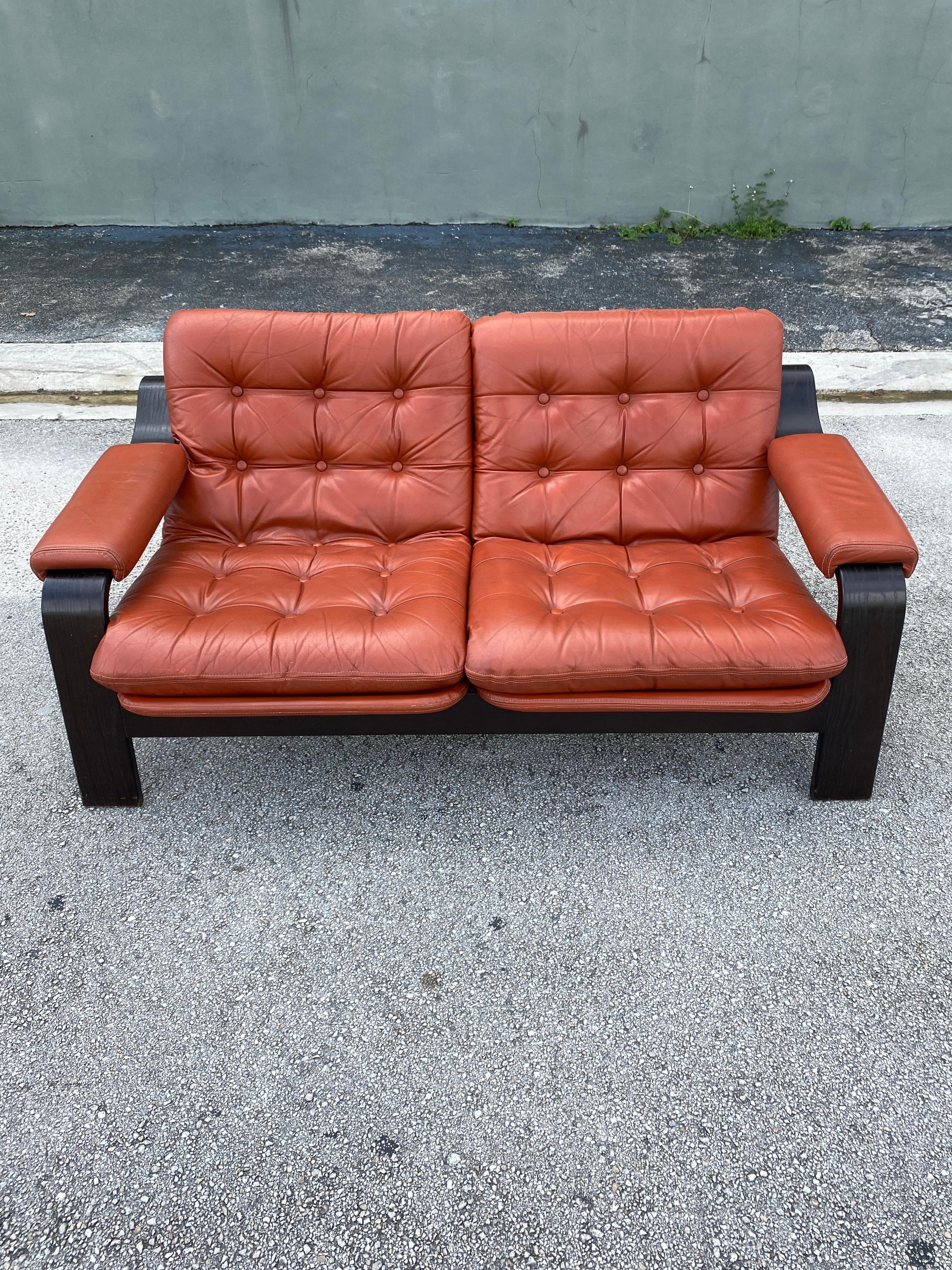 Mid-Century Bentwood Settee in the Style of Gotte Mobler 5