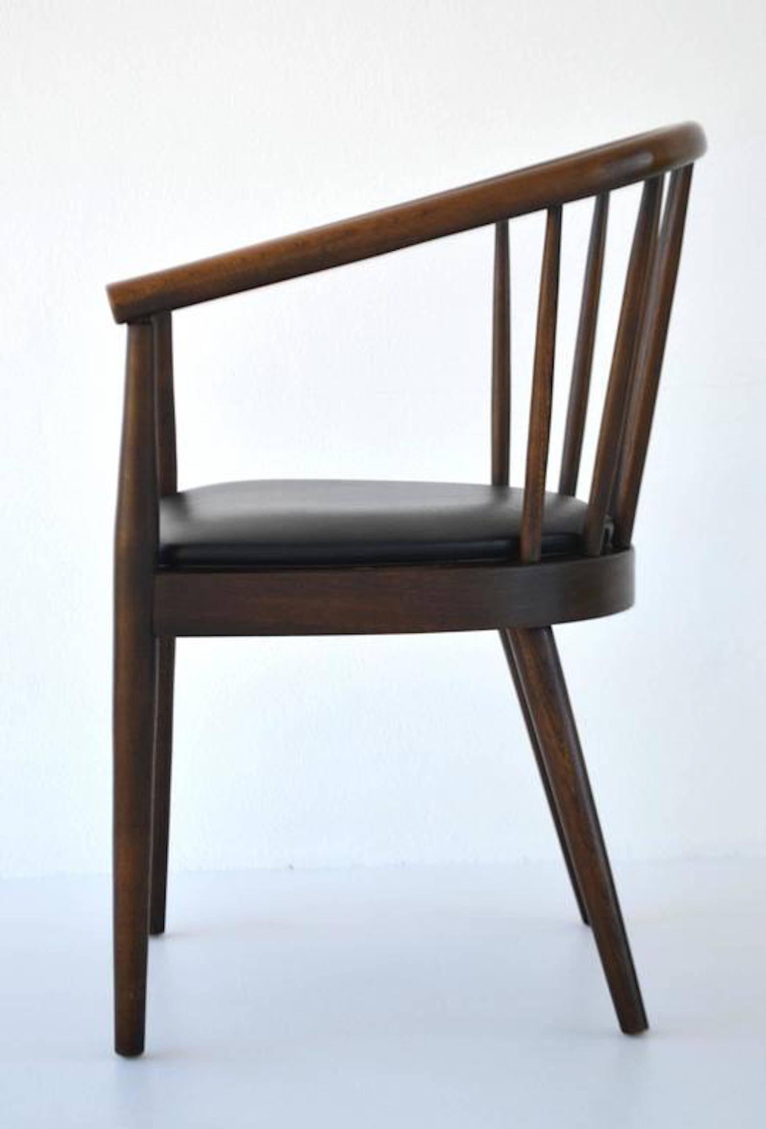 Upholstery Midcentury Bentwood Side Chair by Lawrence Peabody for Richardson Nemschoff For Sale