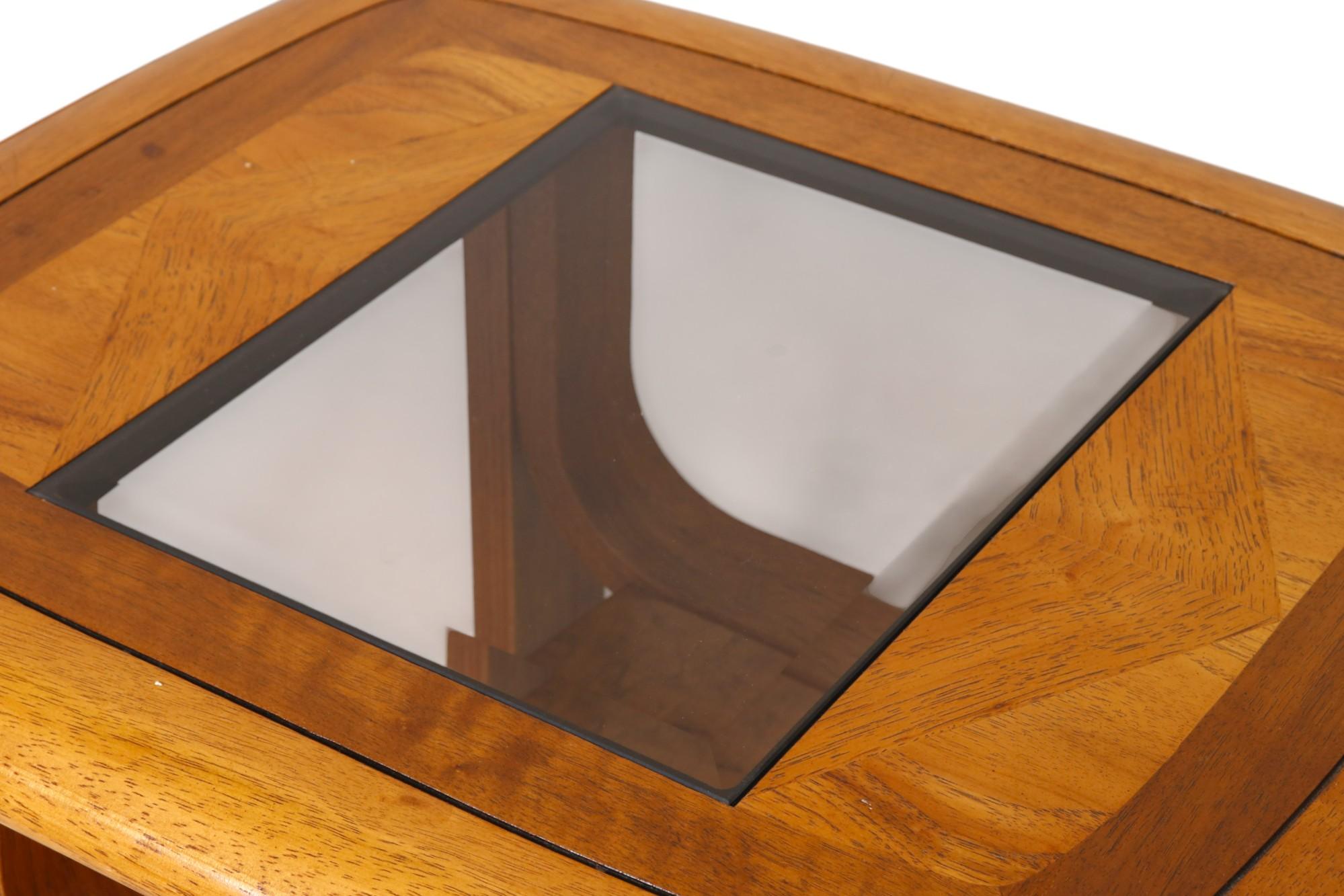 Mid-Century Bentwood Side Tables, a Pair In Good Condition For Sale In Bradenton, FL