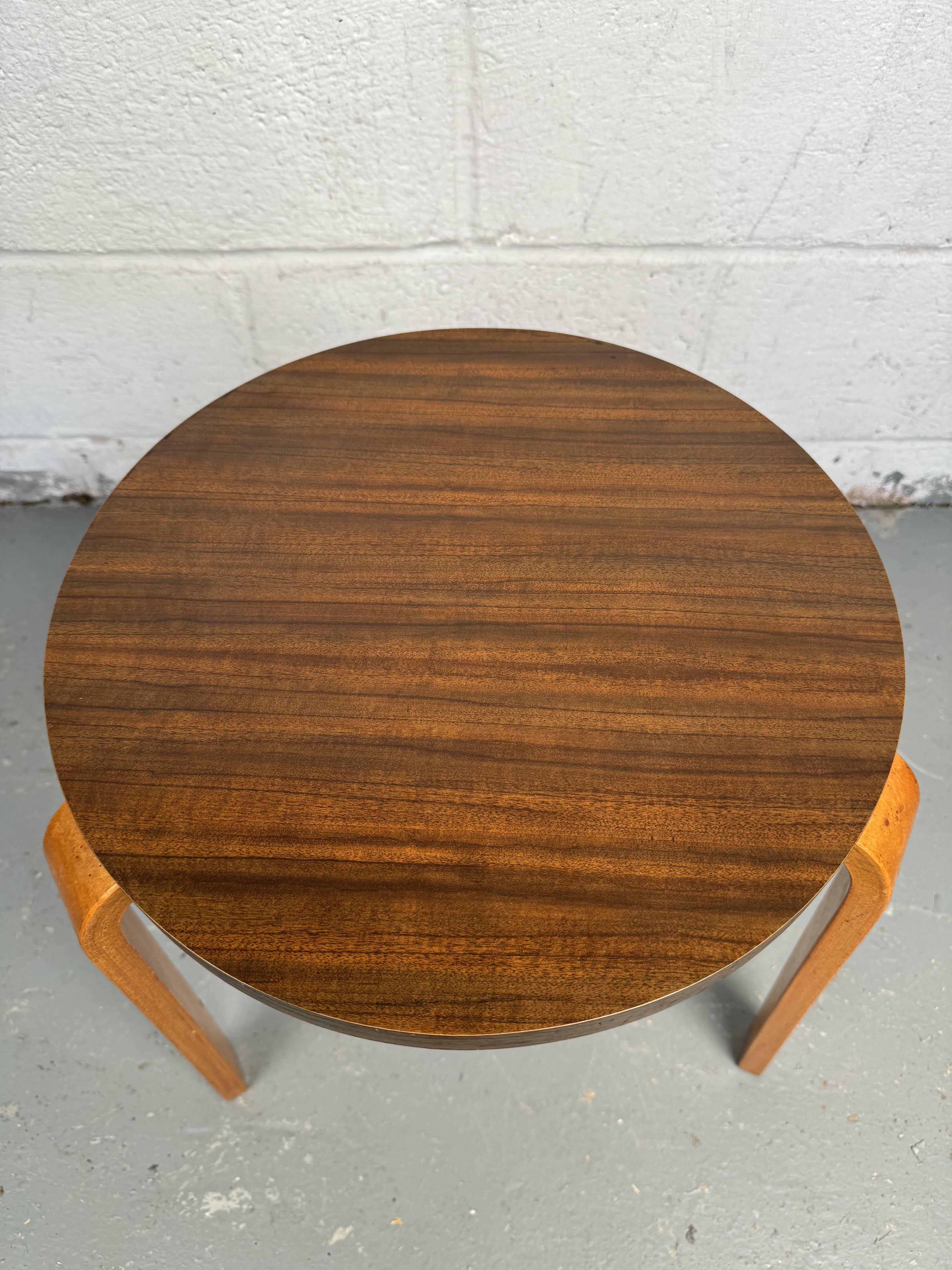 Mid-Century Bentwood Stacking Tables By Alvar Aalto For Sale 1