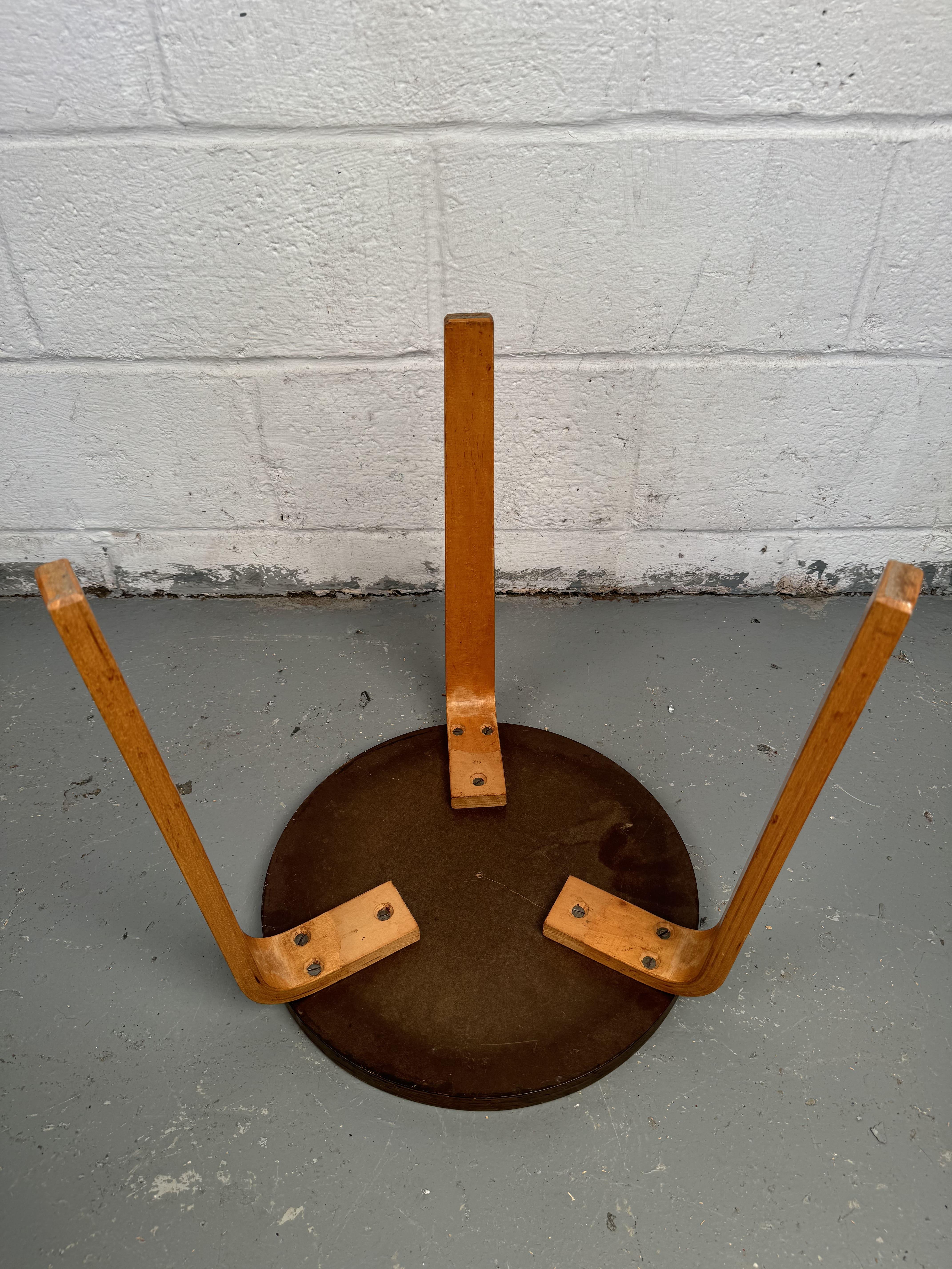 Mid-Century Bentwood Stacking Tables By Alvar Aalto For Sale 2