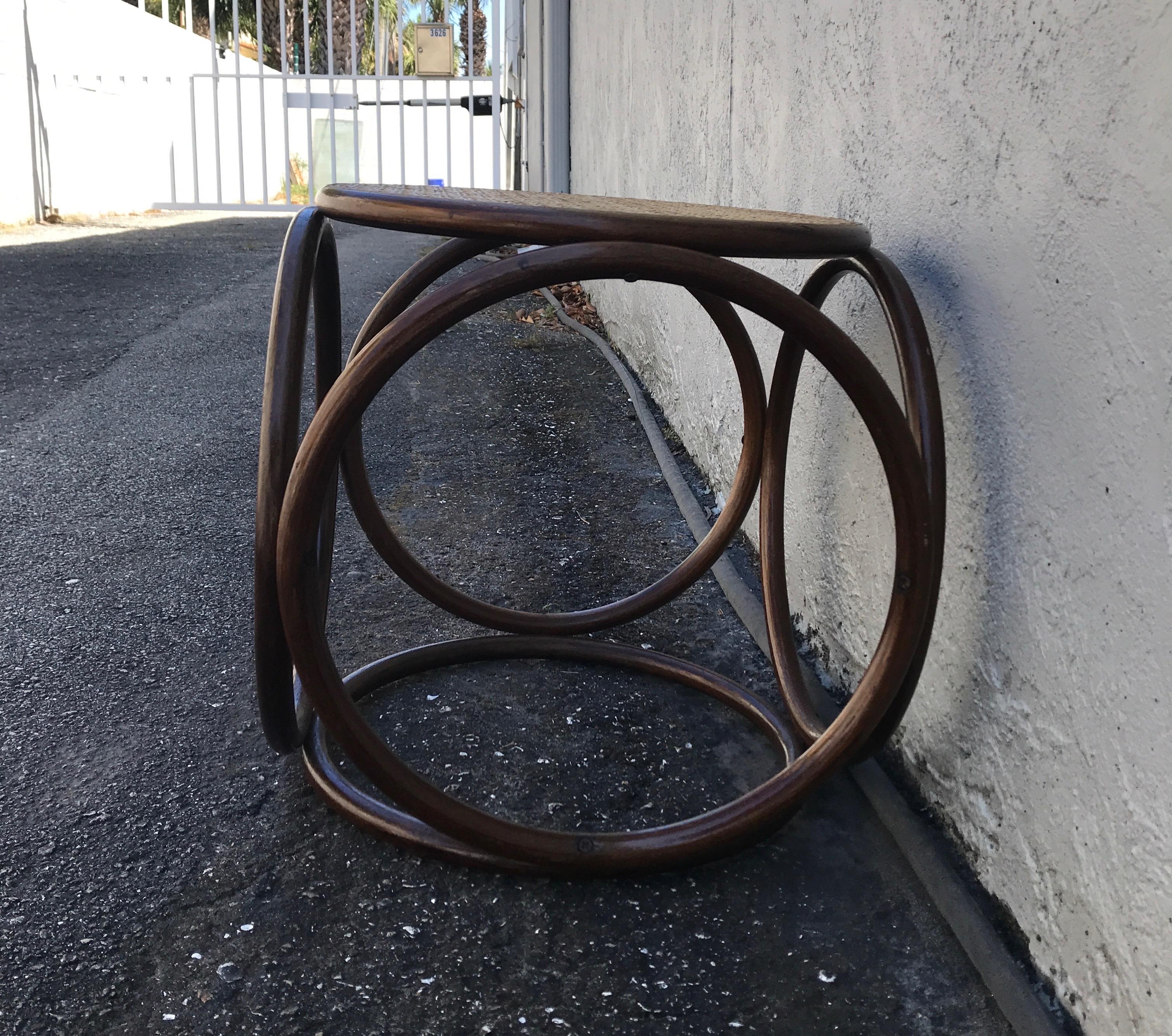 20th Century Mid Century Bentwood Stool Attributed to Michael Thonet