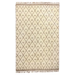 Tapis berbère marocain Beni Ourain de style Modernity des années 1970