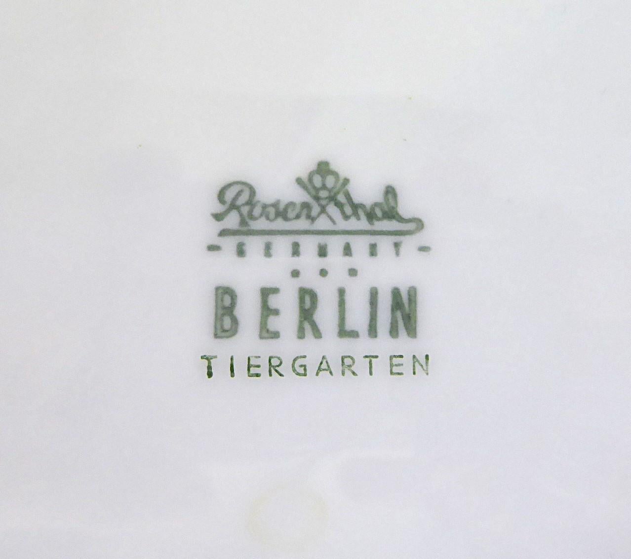 Mid Century Berlin Tiergarten from Rosenthal China Modern Tea Pot Germany 1959 For Sale 2