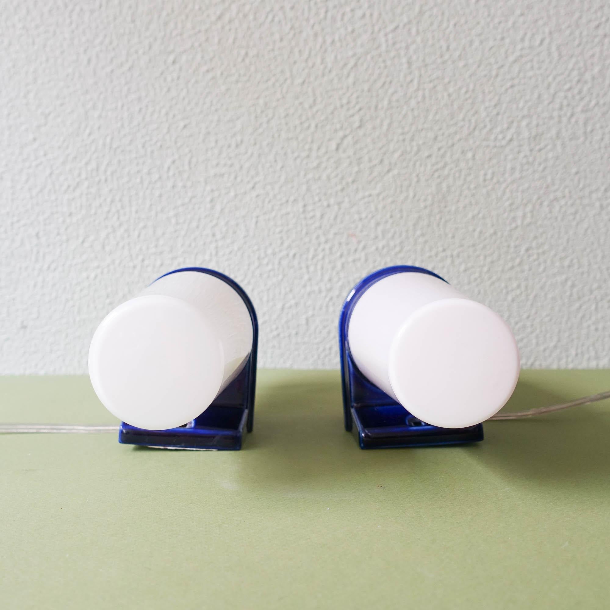 Mid-Century Bernadotte '6060' Pair of Sconces by Sigvard Bernadotte for IFÖ In Good Condition In Lisboa, PT