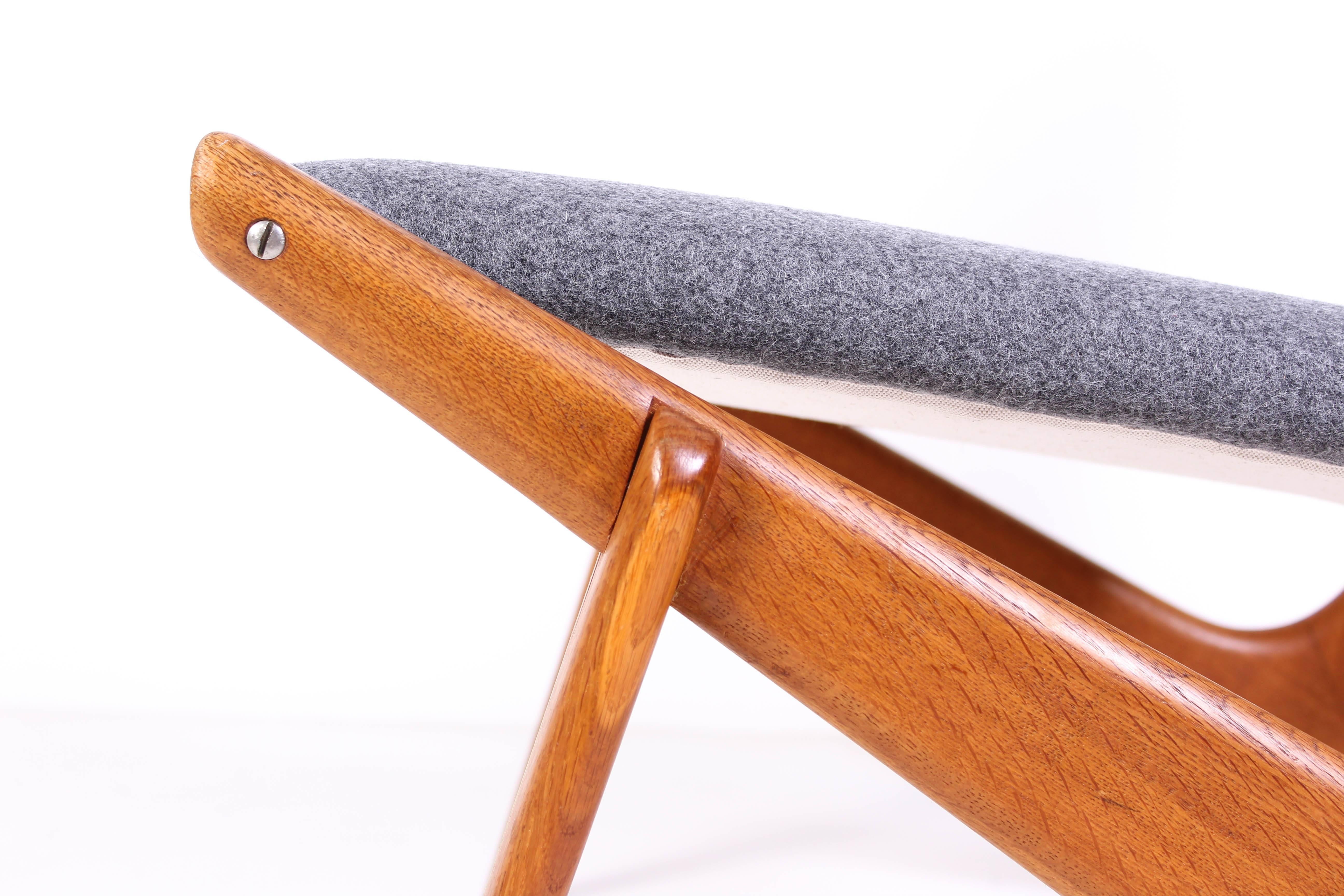Wool Mid-Century Bertil V. Behrman Easy Chair Model 233 for AB Engens Fabriker For Sale