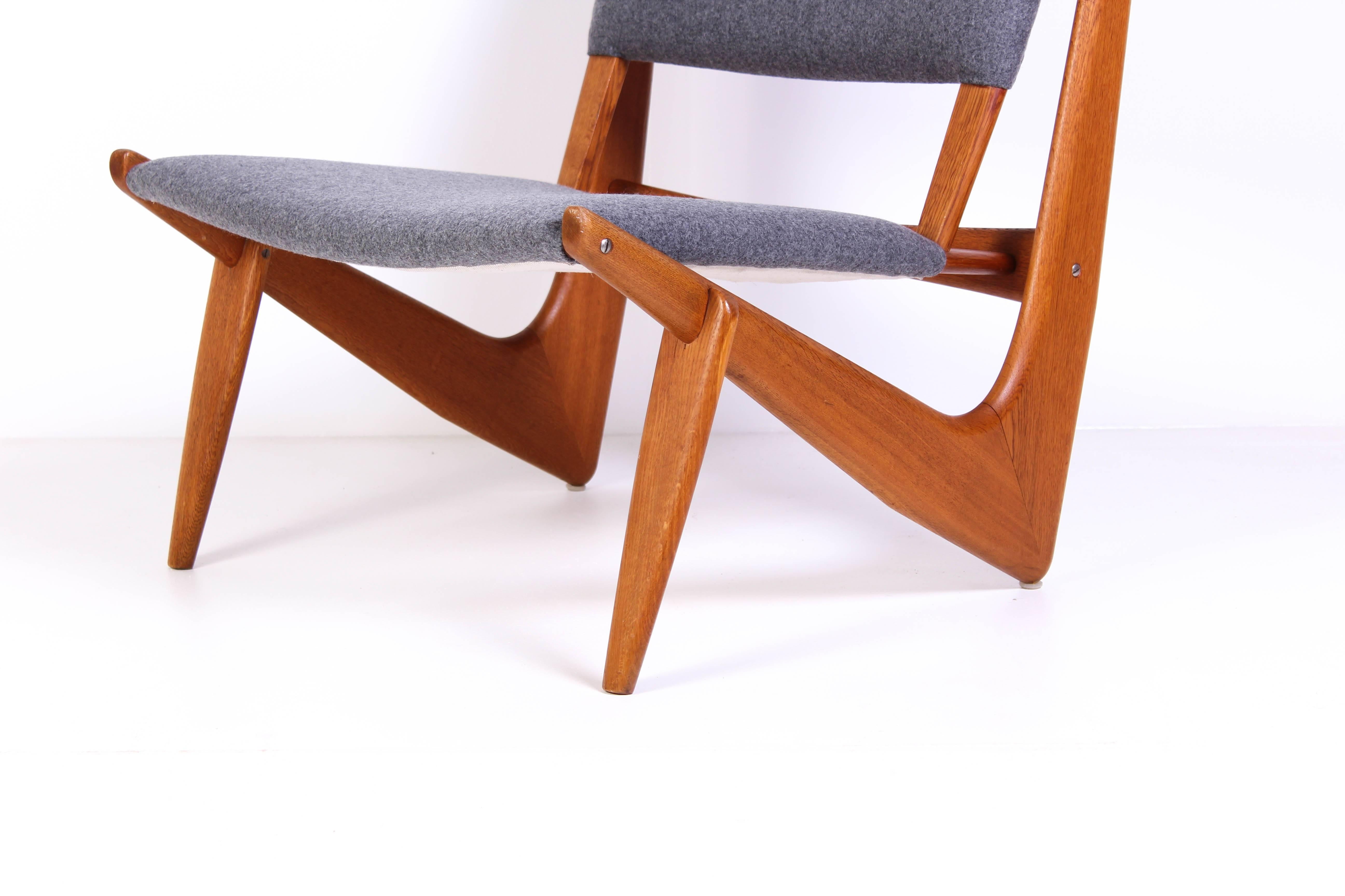 Easy Chair Modell 233 von AB Engens Fabriker, Bertil V. Behrman, Mitte des Jahrhunderts im Angebot 5
