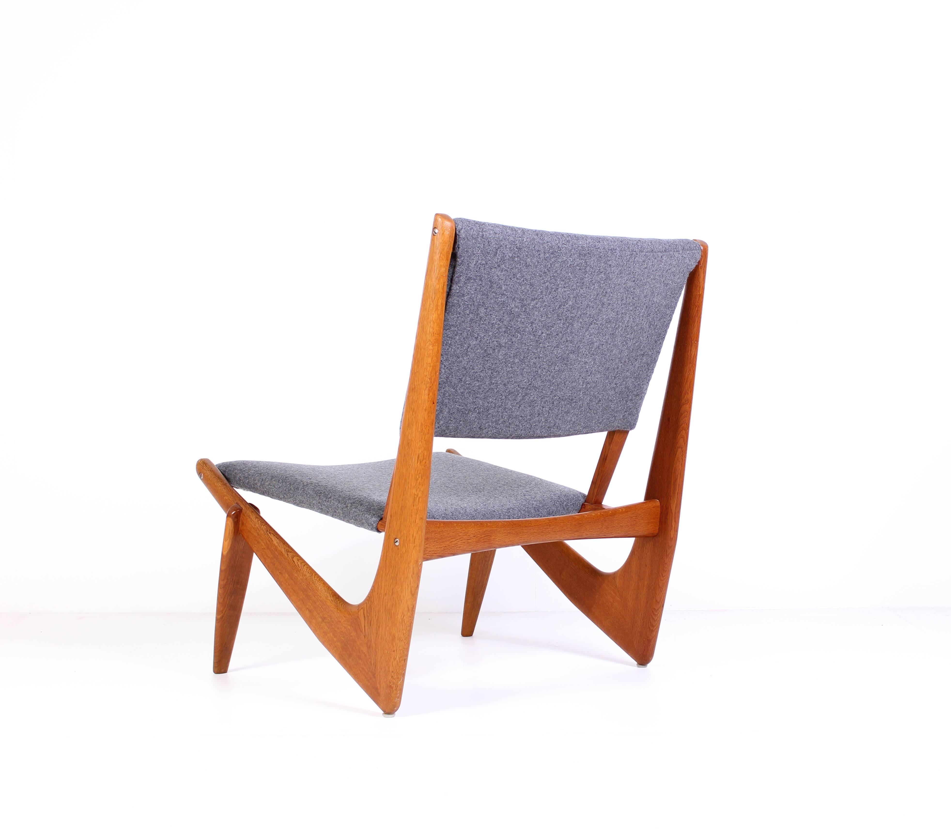 Scandinavian Modern Mid-Century Bertil V. Behrman Easy Chair Model 233 for AB Engens Fabriker For Sale