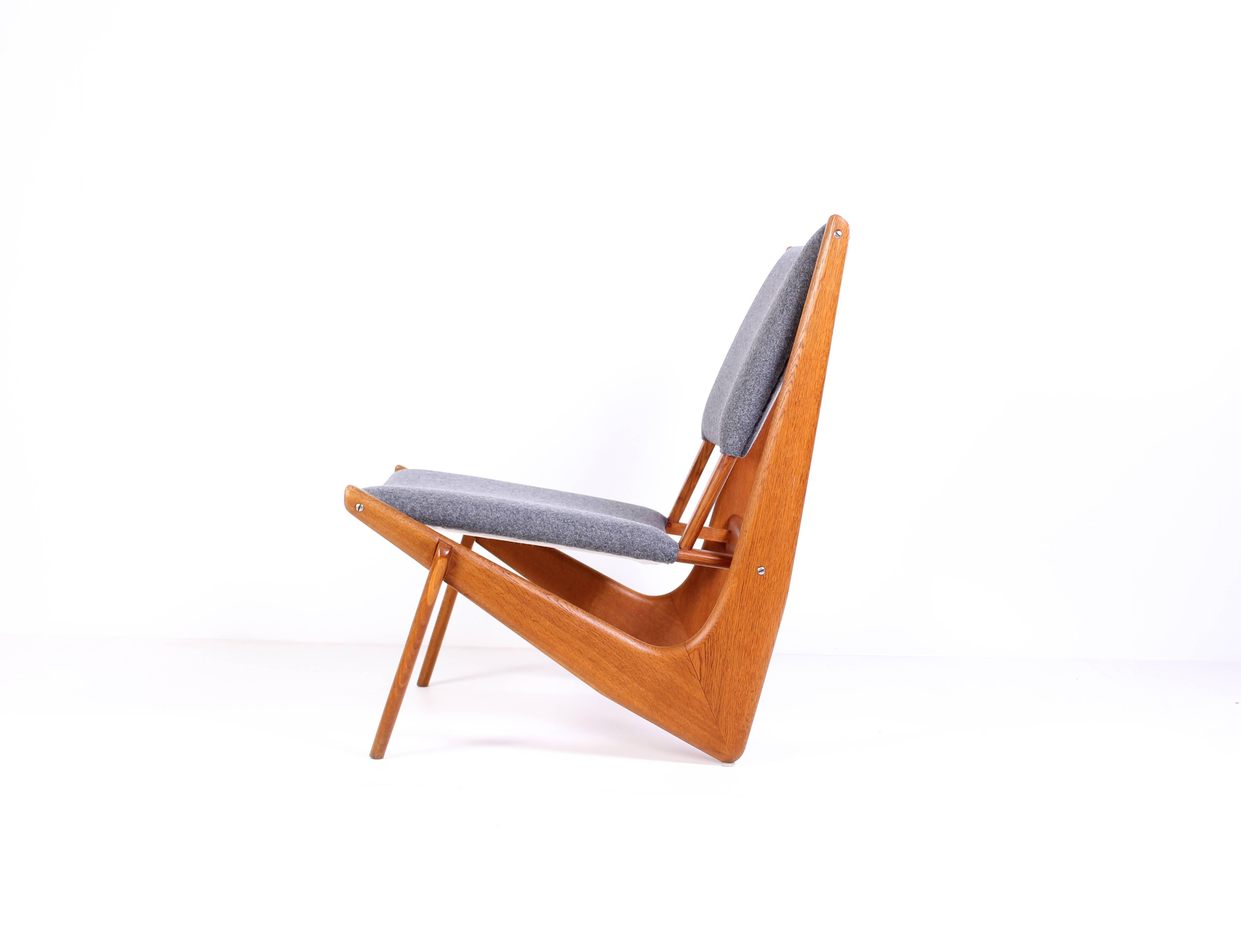 Mid-Century Bertil V. Behrman Easy Chair Model 233 for AB Engens Fabriker In Excellent Condition For Sale In Malmo, SE