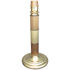 Midcentury Bicolor Chopstiks brass Table Lamp