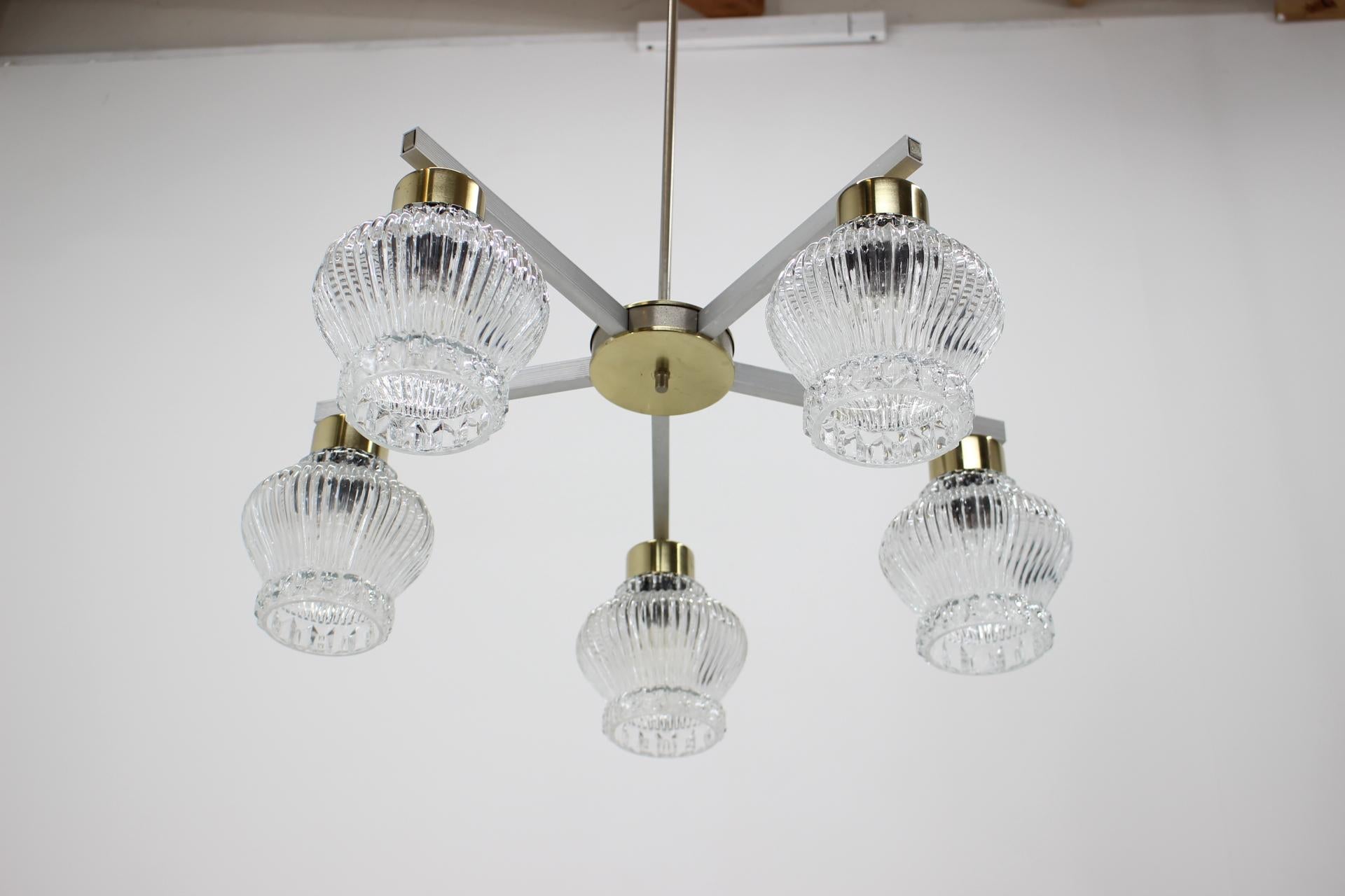 Mid-Century Modern Midcentury Big Chandelier/ Kamenicky Senov, 1970s For Sale