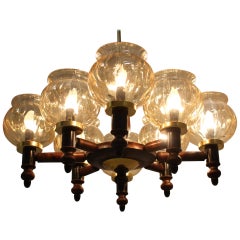 Retro Midcentury Big Chandelier, 1960s