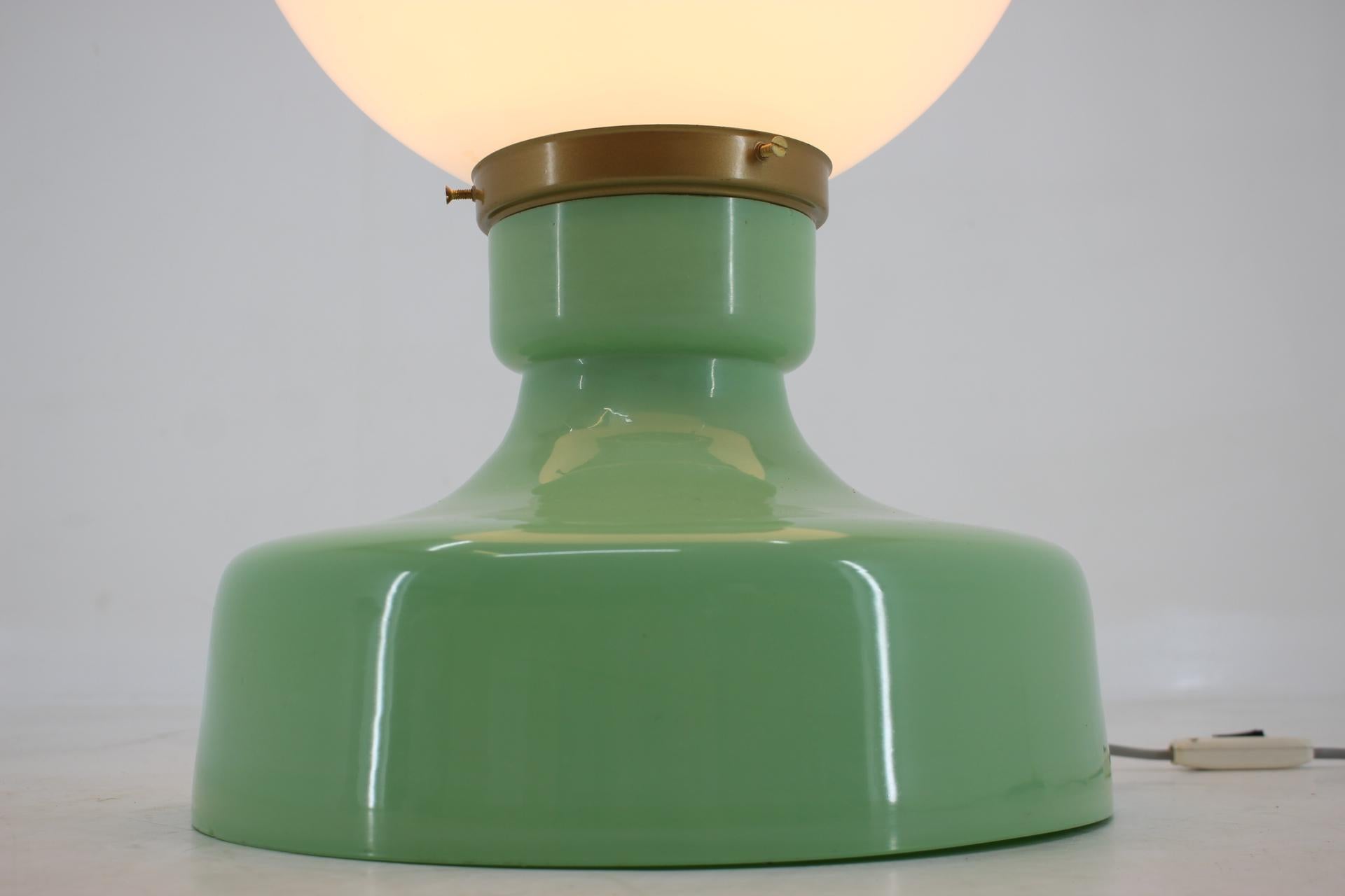 Mid-Century Modern HUGE XXL DESIGN Glass Floor Lamp, Czechoslovakia /1960s For Sale