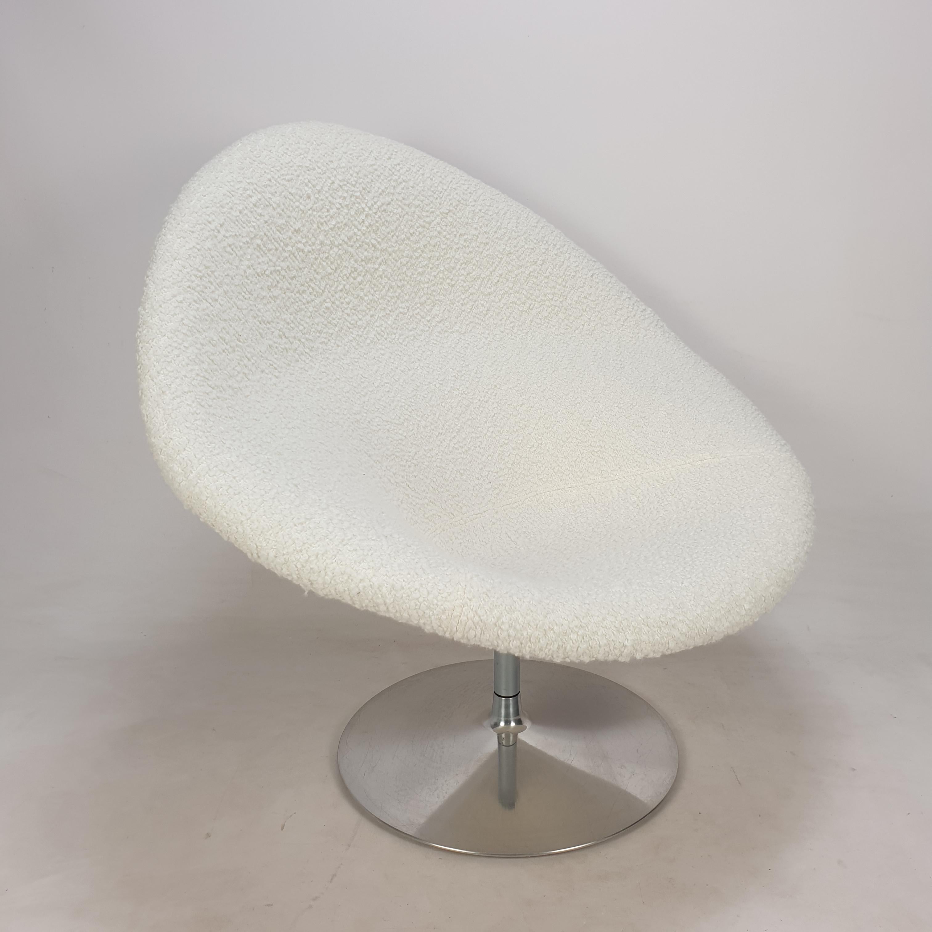 Mid-Century Modern Mid Century Big Globe Armchair with Ottoman by Pierre Paulin for Artifort, 1980s For Sale