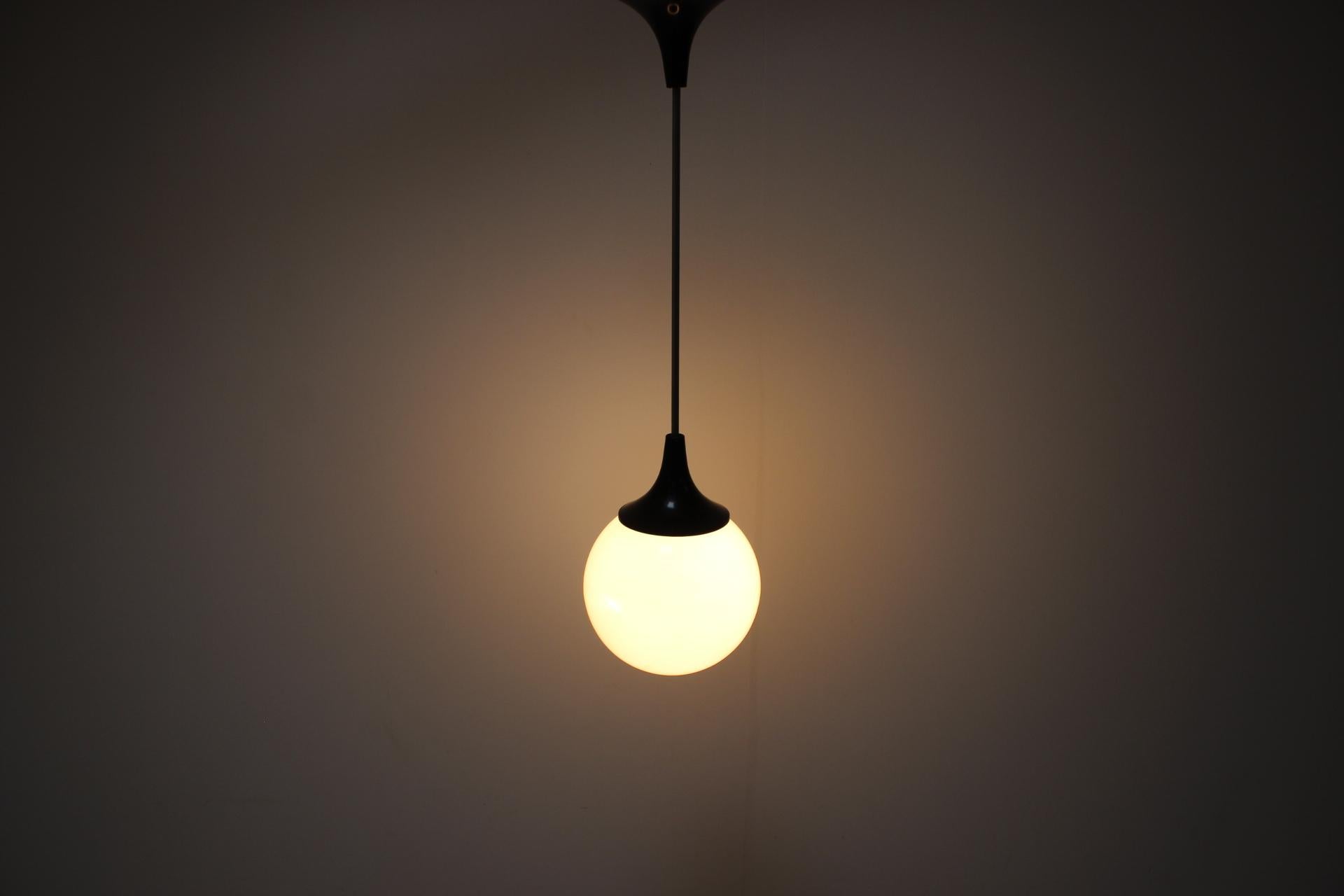 Metal Mid-Century Big Pendant by Napako, Czechoslovakia, 1960's For Sale