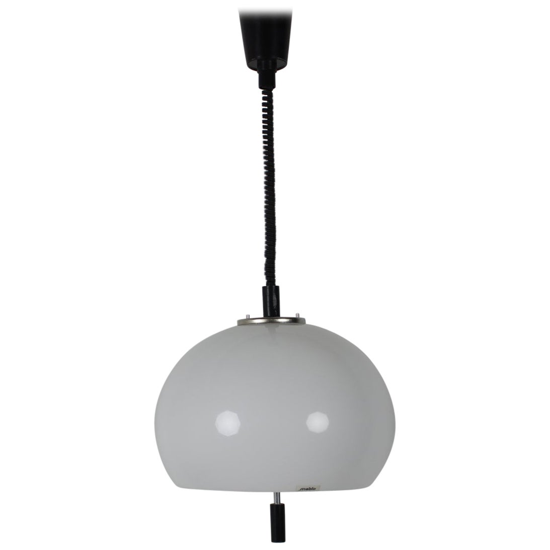 Grande lampe à suspension du milieu du siècle conçue par Harvey Guzzini, Meblo, 1970