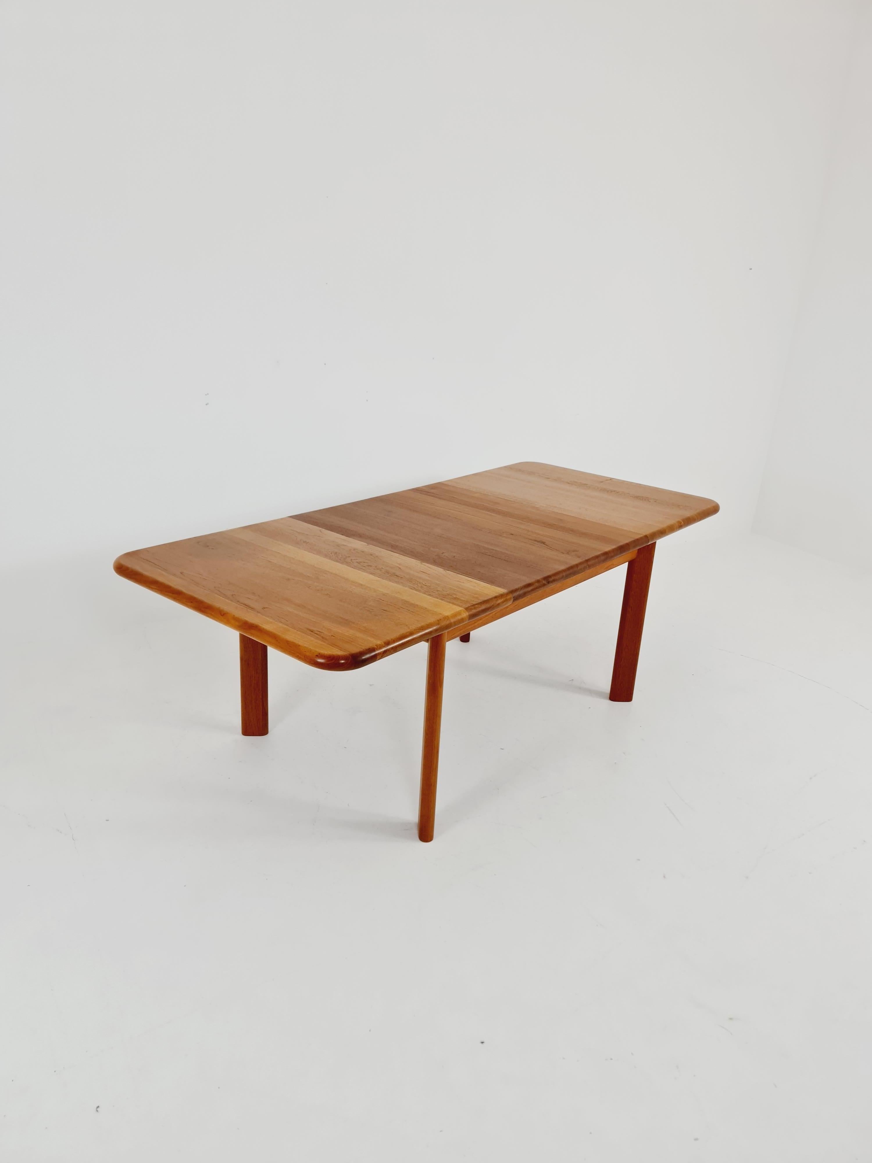 MId Century Big solid teak Dining Table By  Glostrup, 1960s 4