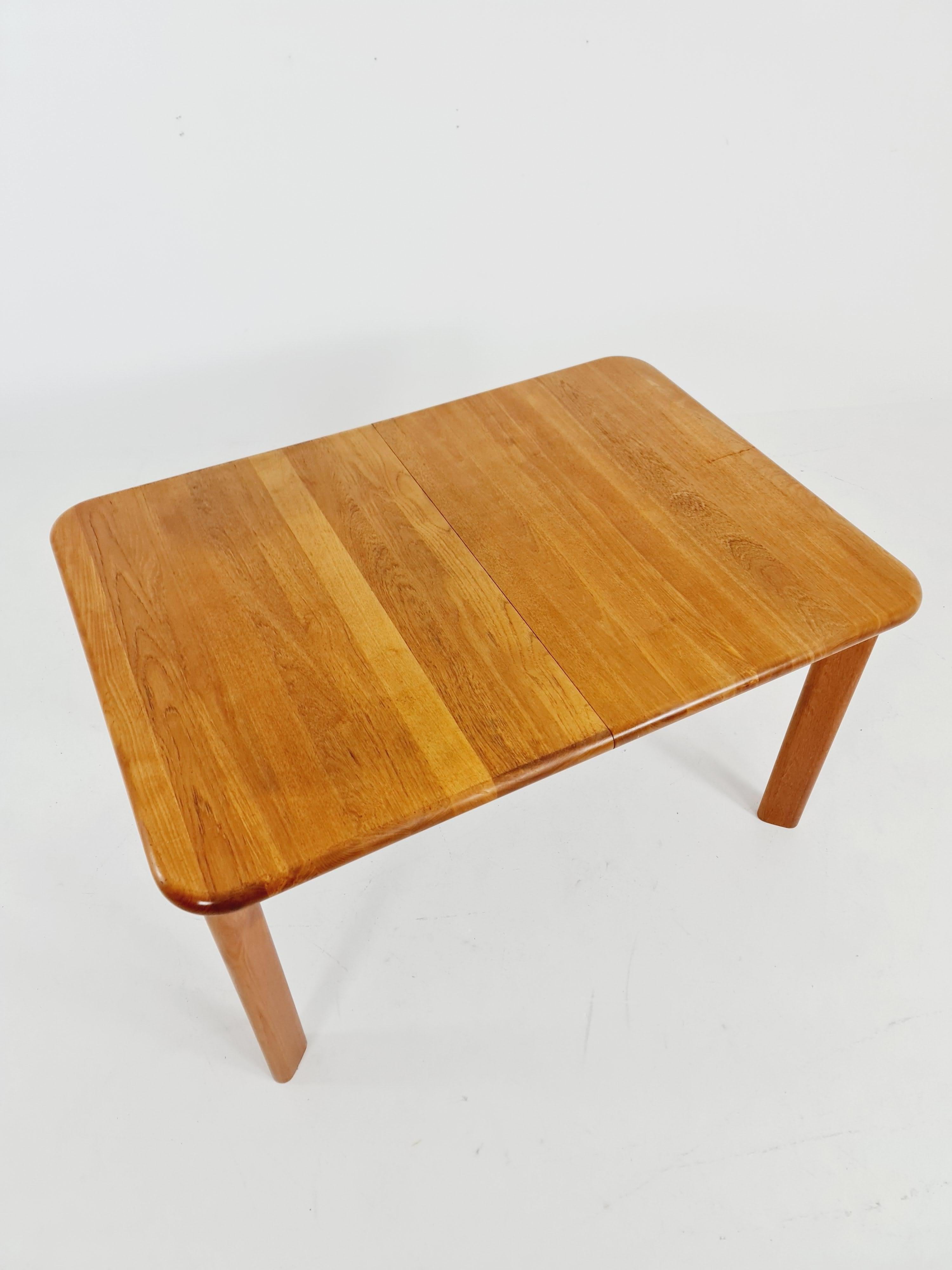 Danish MId Century Big solid teak Dining Table By  Glostrup, 1960s For Sale