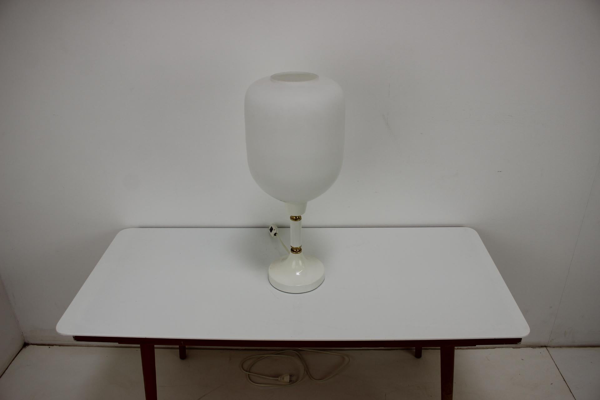 Midcentury Big Table Lamp/ Drukov, 1970s In Good Condition For Sale In Praha, CZ